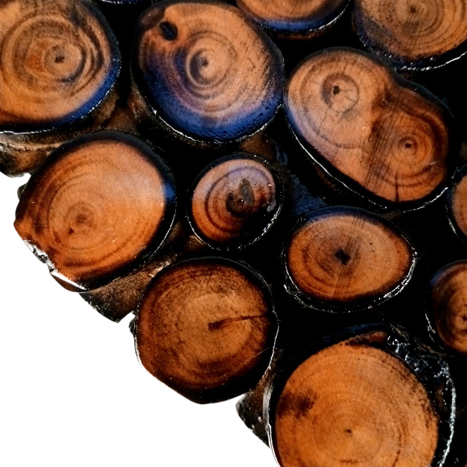 Wooden Stool Side Table | Handicraft End Table | Bed Side Table - For Living room, Sitting, Home Decor, Sofa Corner & Gifts - 15 Inch - Apkamart