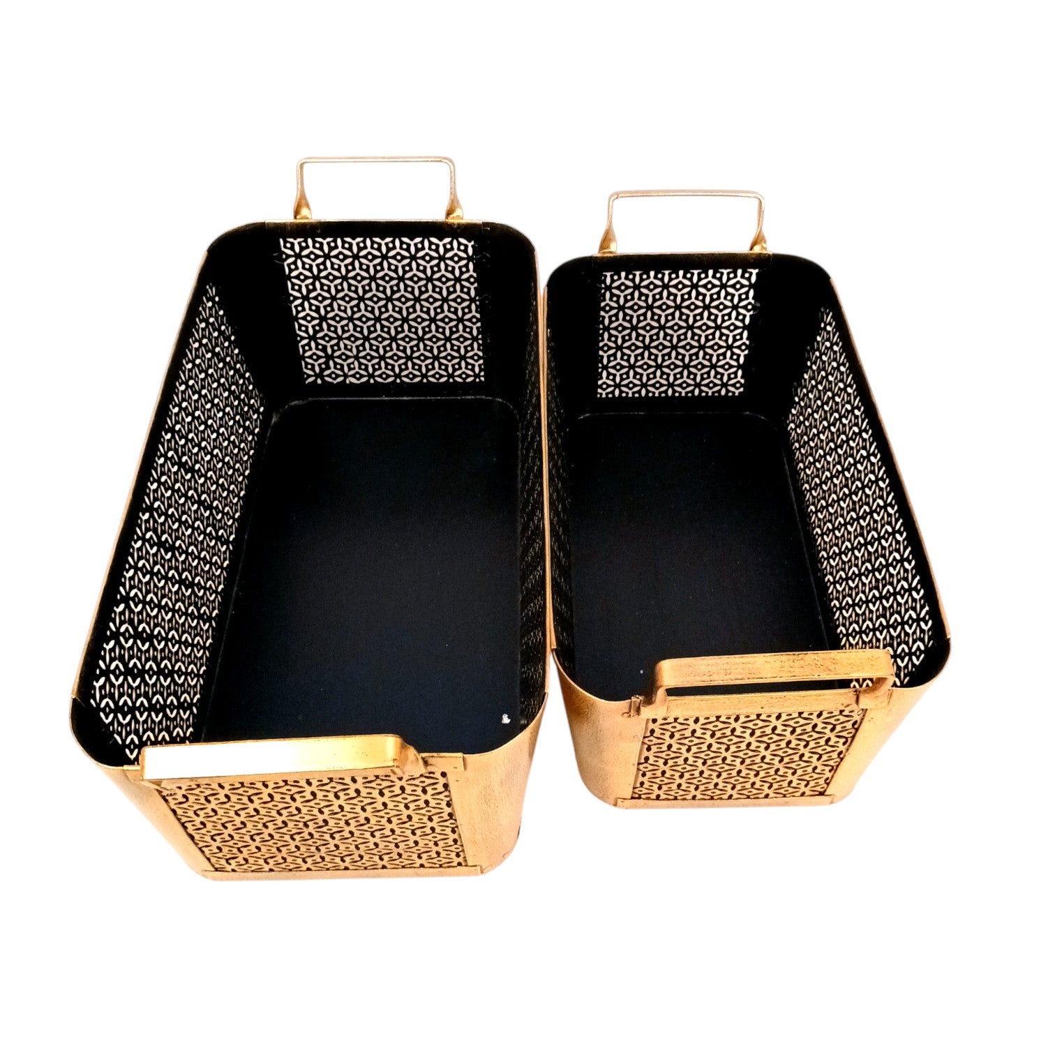 Multipurpose Storage Baskets Set | Decorative Fruit & Utility Organizer for Kitchen, Dining Table & Home Decor-Basket Combo – 17 Inch (Set Of 2) - Apkamart