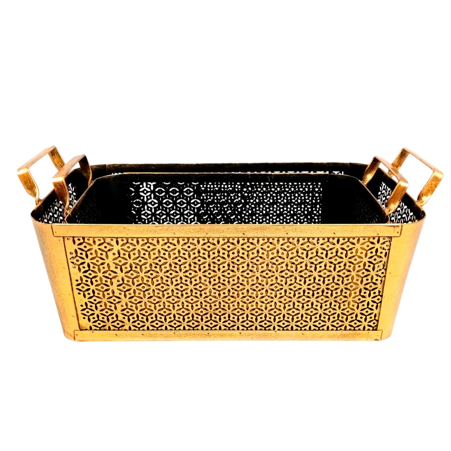 Multipurpose Storage Baskets Set | Decorative Fruit & Utility Organizer for Kitchen, Dining Table & Home Decor-Basket Combo – 17 Inch (Set Of 2) - Apkamart