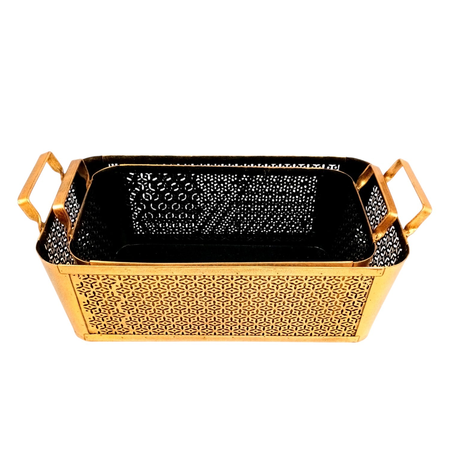 Multipurpose Storage Baskets Set | Decorative Fruit & Utility Organizer for Kitchen, Dining Table & Home Decor-Basket Combo – 17 Inch (Set Of 2) - Apkamart