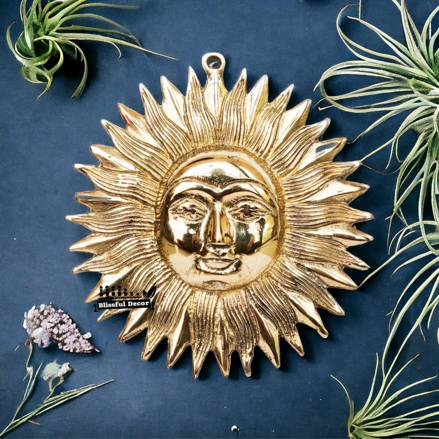 Sun Wall Hanging Vastu Surya Dev Idol | Bhagwan Surya Decorative Wall Hanging | Handcrafted Home Mandir Sun Wall Decor - 7 Inch - Apkamart