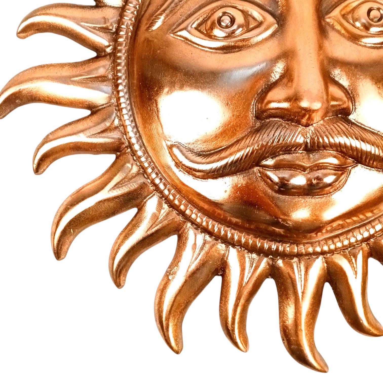 Sun Face Wall Hanging for Home Decor | Decorative Wall Art for Living Room, Bedroom & Office | Stylish Wall Hanging Showpiece & Gift Item - 14 Inch - Apkamart