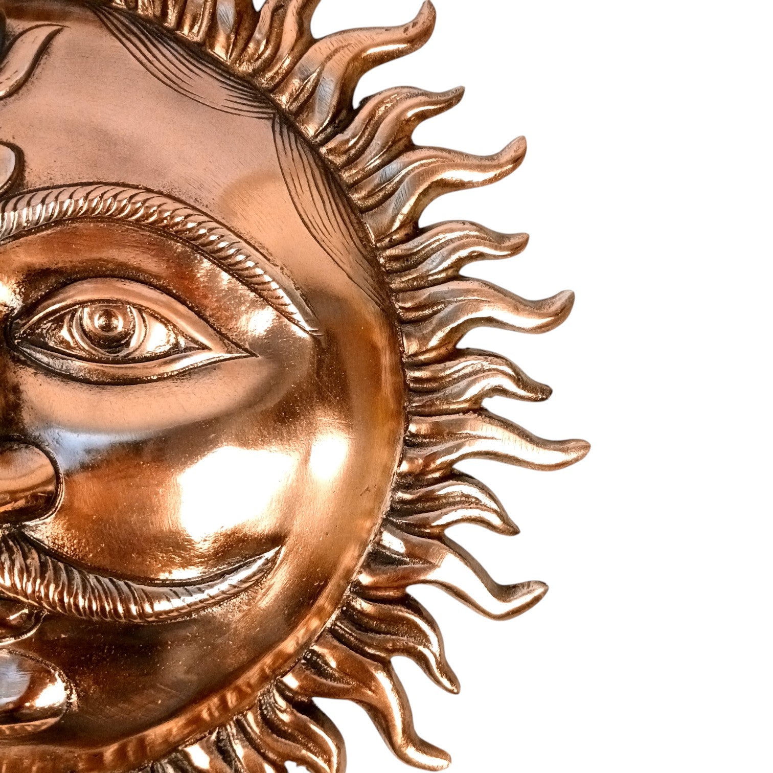 Sun Face Wall Hanging for Home Decor | Decorative Wall Art for Living Room, Bedroom & Office | Stylish Wall Hanging Showpiece & Gift Item - 15 Inch - Apkamart