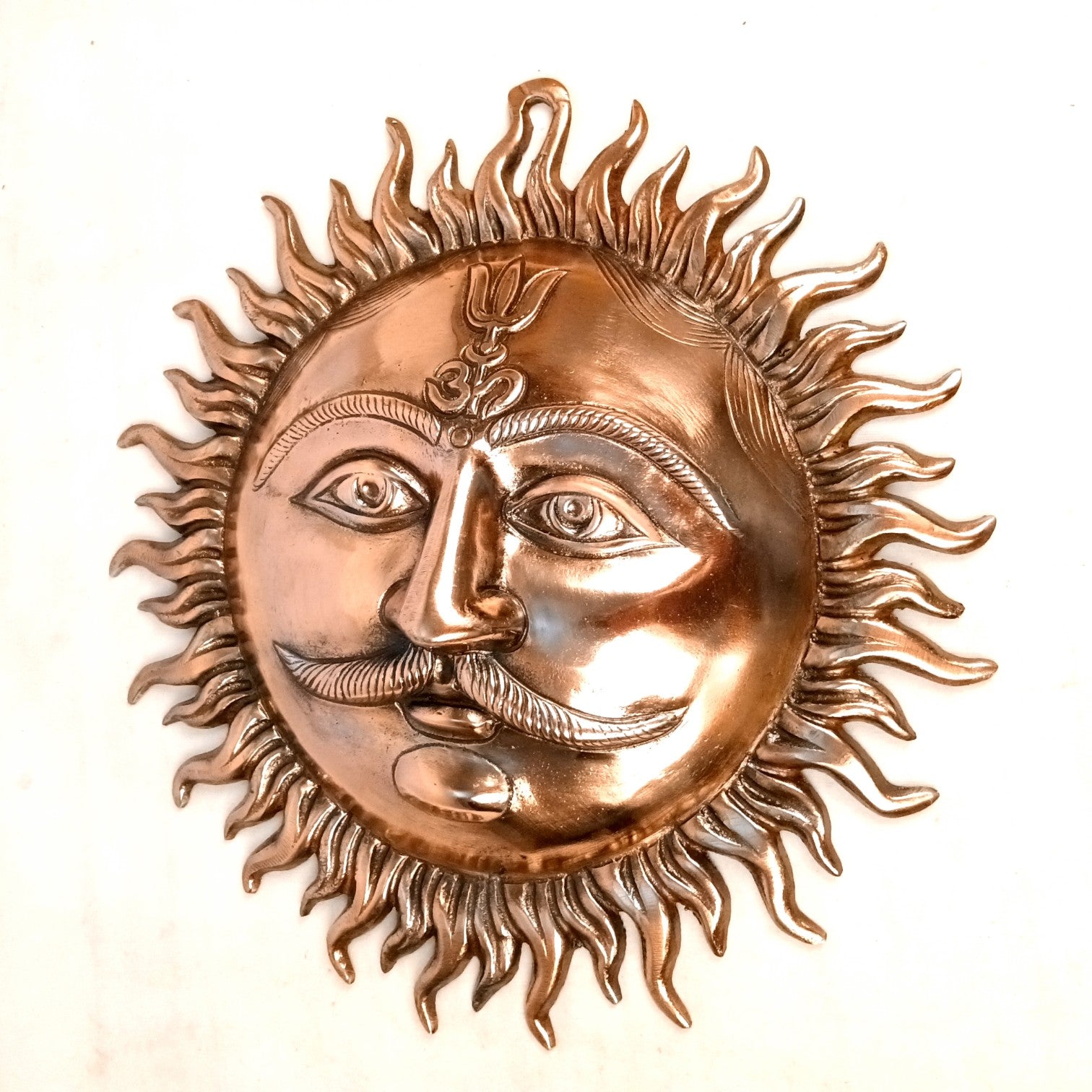 Sun Face Wall Hanging for Home Decor | Decorative Wall Art for Living Room, Bedroom & Office | Stylish Wall Hanging Showpiece & Gift Item - 15 Inch - Apkamart