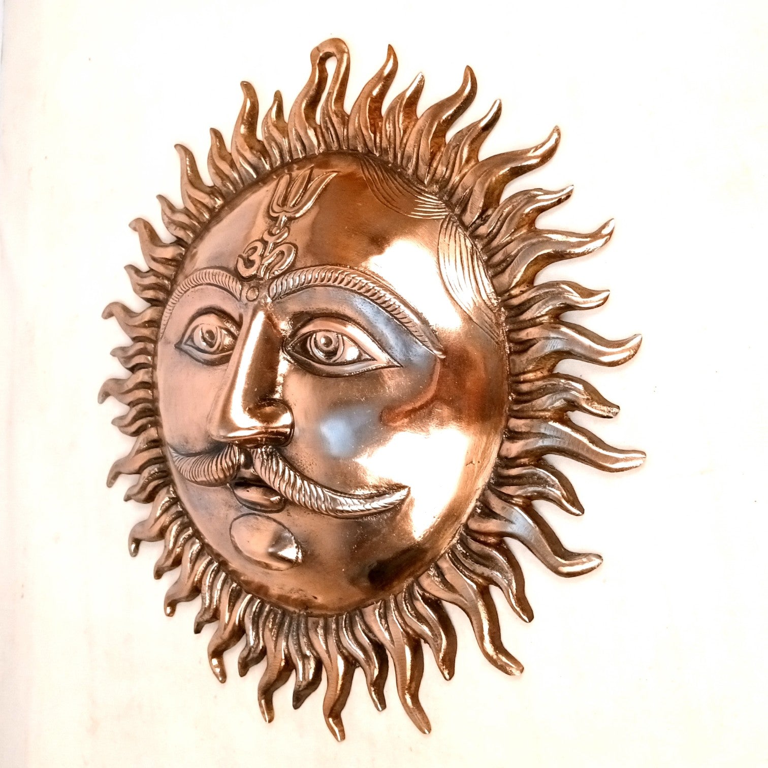 Sun Face Wall Hanging for Home Decor | Decorative Wall Art for Living Room, Bedroom & Office | Stylish Wall Hanging Showpiece & Gift Item - 15 Inch - Apkamart