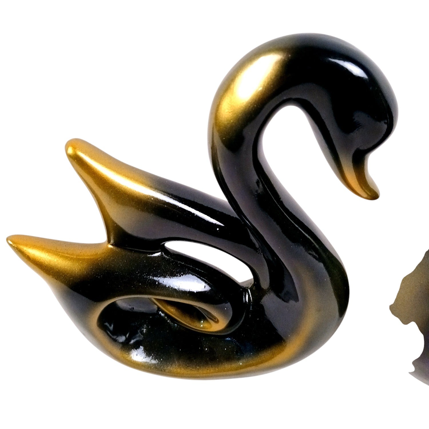 Swan Couple Showpiece Set | Hans Pair Showpiece Duck Statue for Home, Table & Office Décor | Romantic Gift for Him & Her | Wediing Anniversary Gift - (Set Of 2) - Apkamart