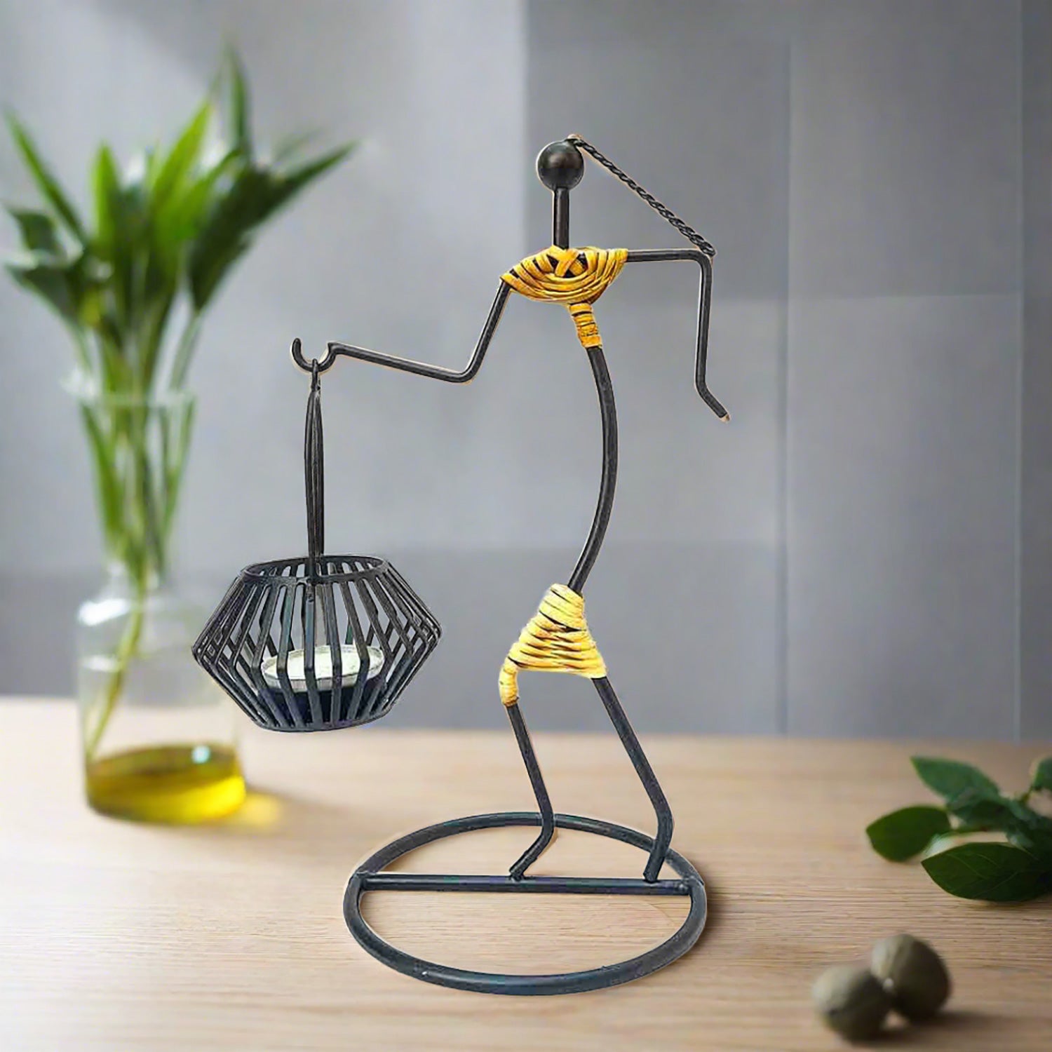 Candle Stand for Dining Table - 9 Inch - ApkaMart