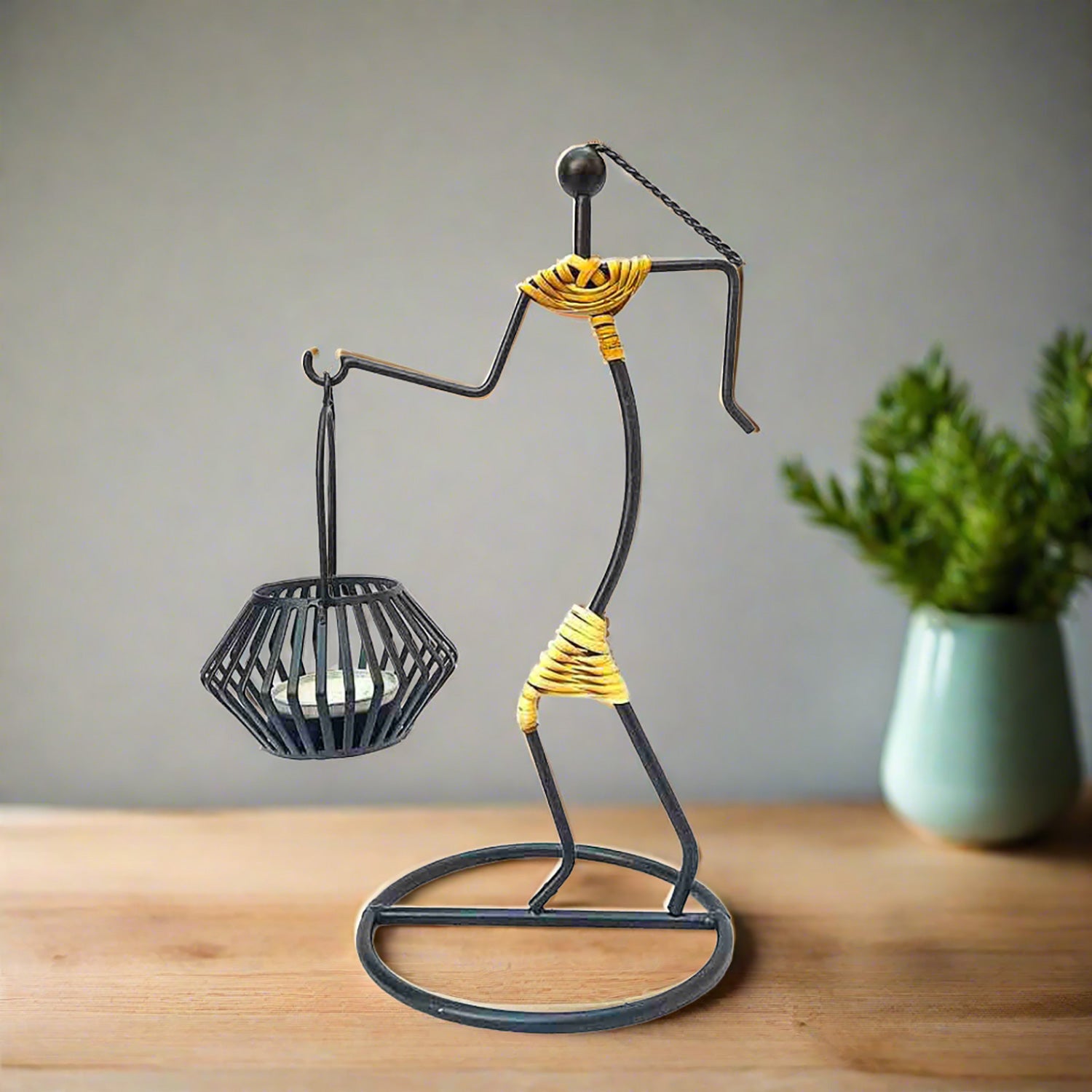 Candle Stand for Dining Table - 9 Inch - ApkaMart