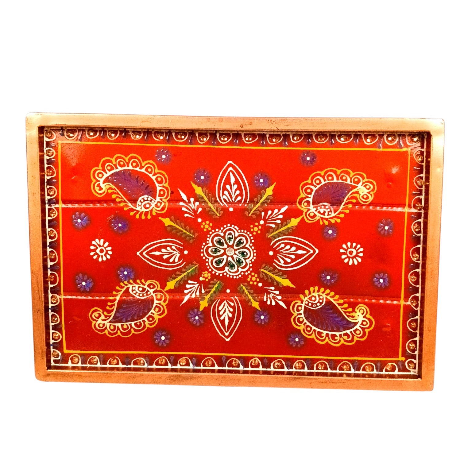 Thela Tray | Unique Serving Tray with Tyres for Snacks, Dry Fruits & Decor | Decorative Handcart Style Tray for Dining, Kitchen, Living Room & Gifting - 12 Inch - Apkamart