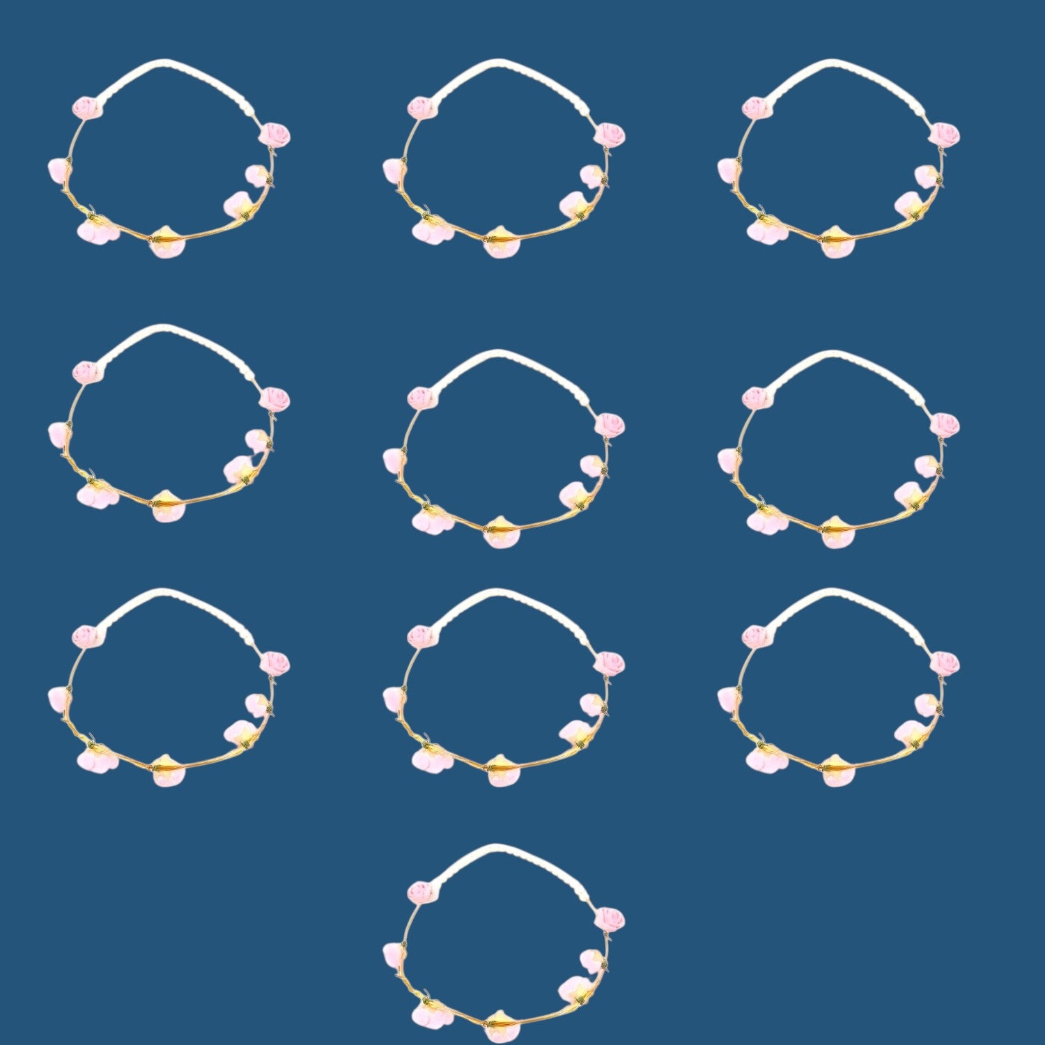 Birthday Crown for Girls | Birthday Girl Crown Headband for Kids Birthday Party Celebration, Cake Cutting, Photoshoot & Princess Theme Events - Apkamart #Style_Pack Of 10