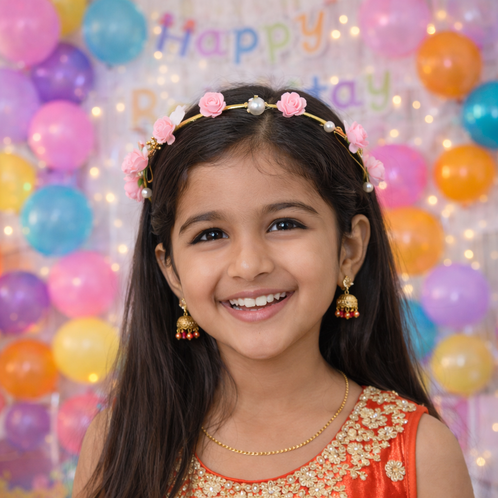 Birthday Crown For Girls Kids Party Headband