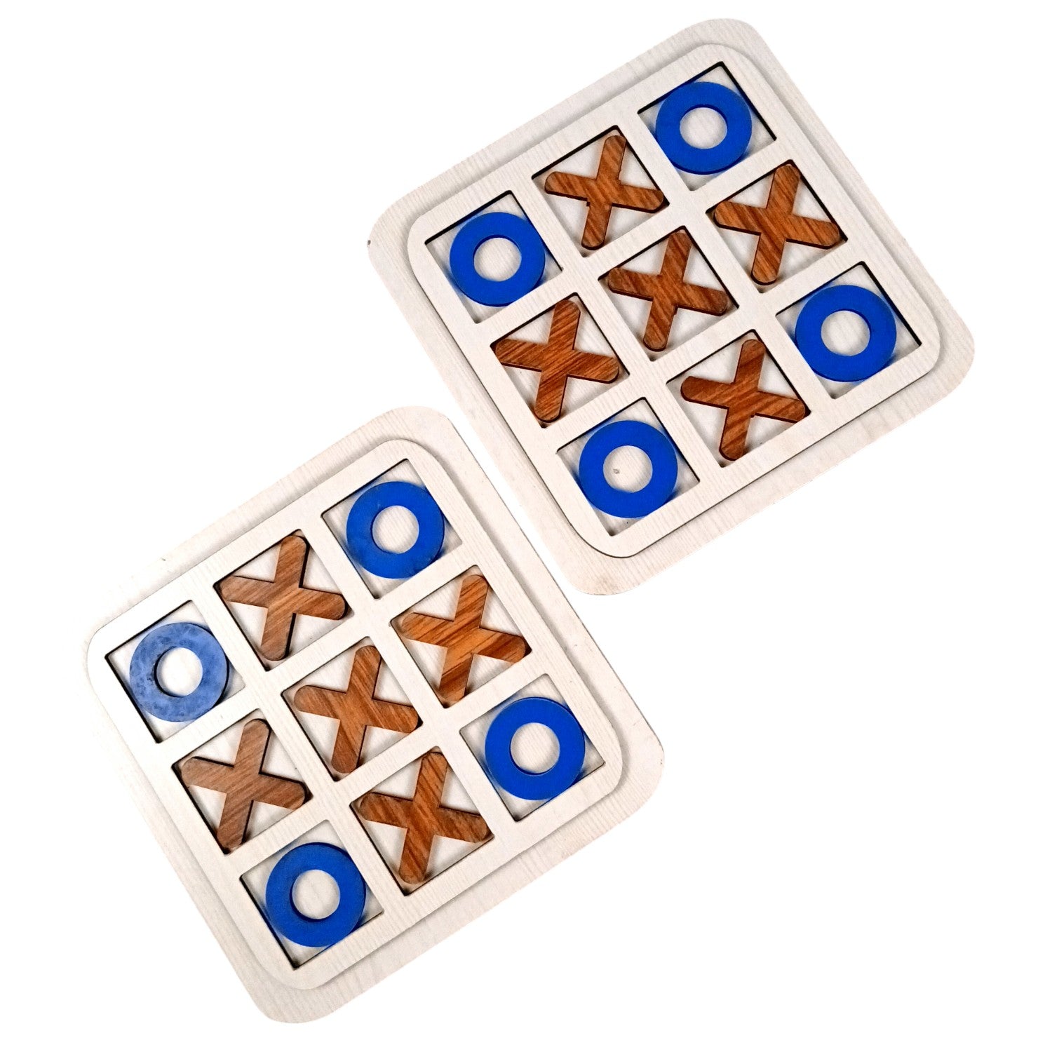 Tic Tac Toe Toy | Zero and Cross Game | Family Board Game - for Kids & Adults, Boys, Girls, Birthday Gifts, Return Gift - 6 Inch (Pack Of 2) - Apkamart