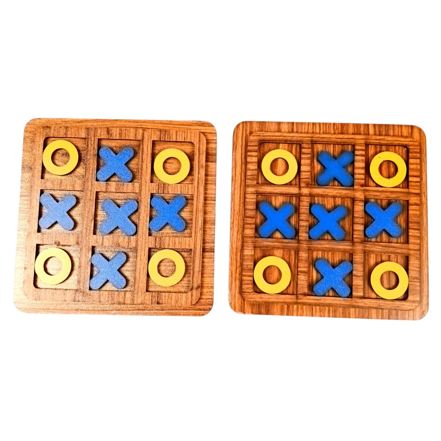 Tic Tac Toe Toy | Zero and Cross Game | Family Board Game - for Kids & Adults, Boys, Girls, Birthday, Return Gift - 6 Inch (Pack Of 2) - Apkamart