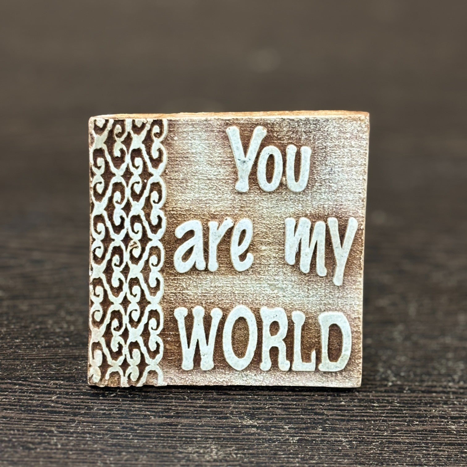 Tile with Stand & Love Message | Romantic Valentine Gift for Her & Him | Anniversary Showpiece with Quote | Decorative Table Gift for Couples & Home Decor - 4 Inch - Apkamart #Style_Design 4