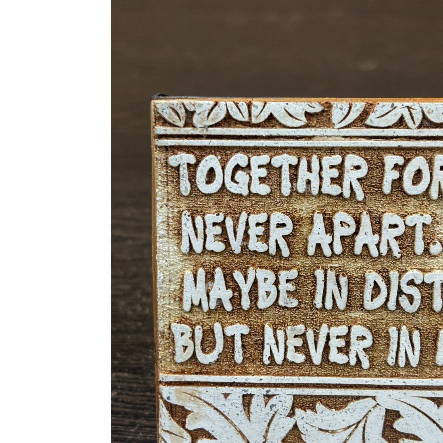 Tile with Stand & Love Message | Romantic Valentine Gift for Her & Him | Anniversary Showpiece with Quote | Decorative Table Gift for Couples & Home Decor - 4 Inch - Apkamart #Style_Design 2
