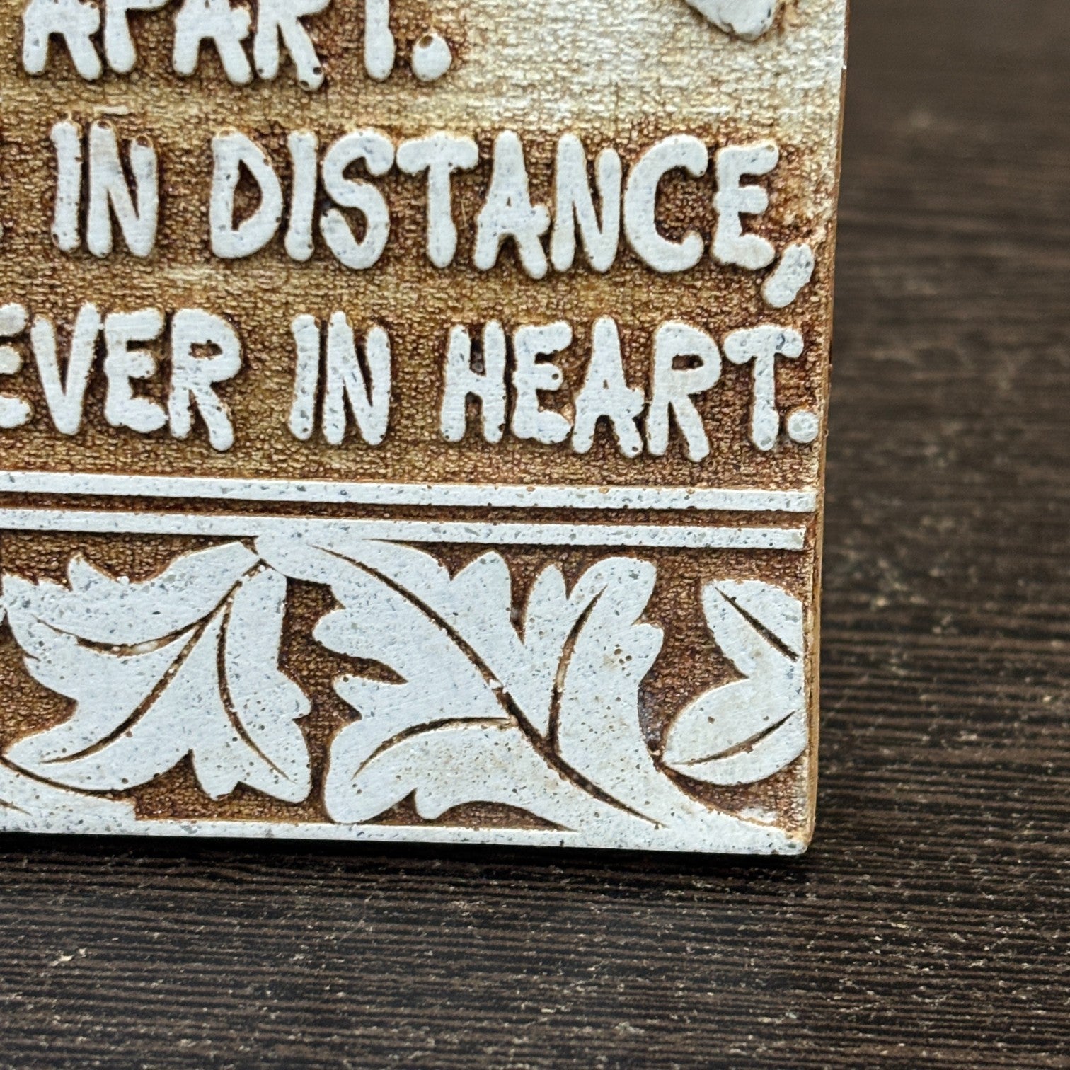 Tile with Stand & Love Message | Romantic Valentine Gift for Her & Him | Anniversary Showpiece with Quote | Decorative Table Gift for Couples & Home Decor - 4 Inch - Apkamart #Style_Design 2