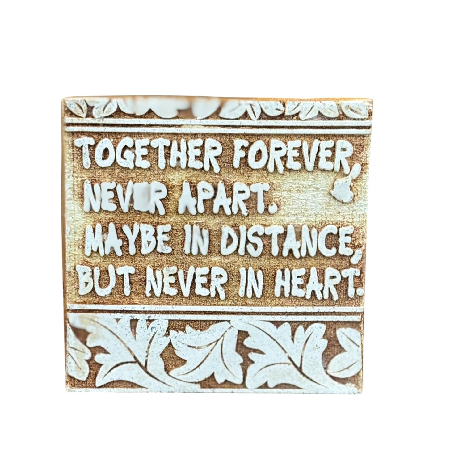 Tile with Stand & Love Message | Romantic Valentine Gift for Her & Him | Anniversary Showpiece with Quote | Decorative Table Gift for Couples & Home Decor - 4 Inch - Apkamart #Style_Design 2