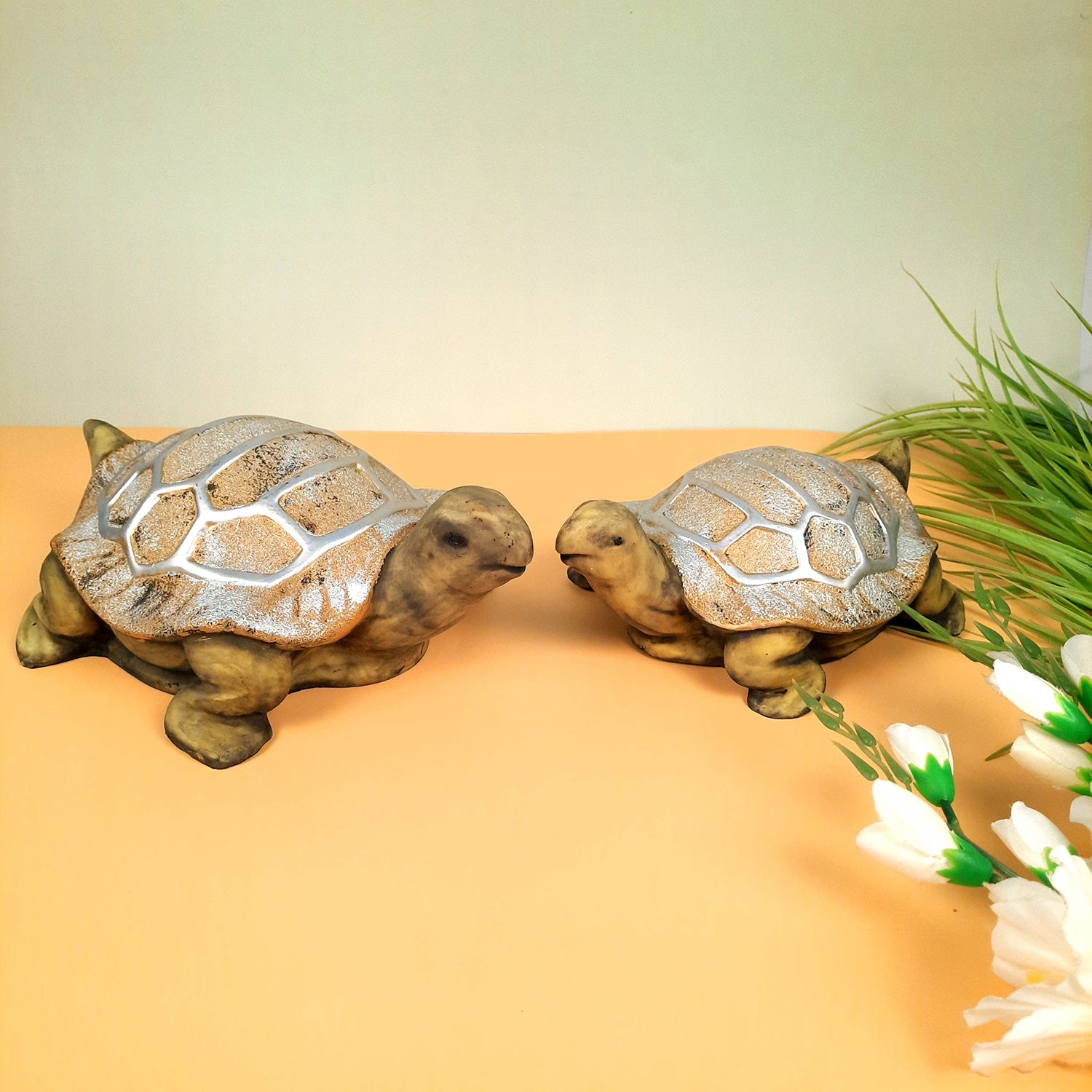 Tortoise Feng Shui Showpiece for Good Luck | Turtle Figurines for Good Luck & Positive Energy - for Home Decor, Living Room, Office & Gift - 8 Inch - apkamart #Style_Style 1
