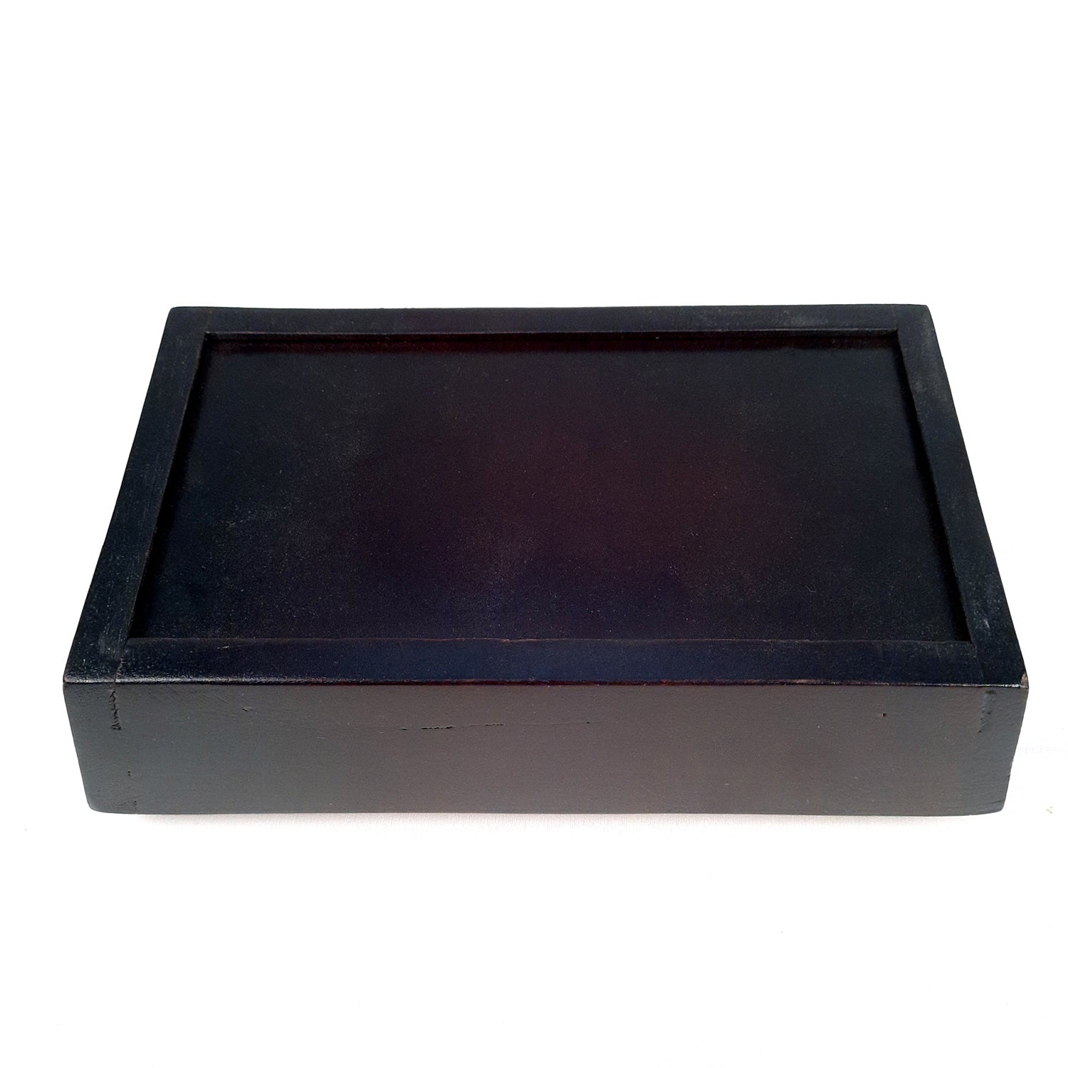 Serving Tray With Ceramic Tiles | Tea & Snacks Serving Platter Wooden - for Home, Dining Table, Kitchen Decor & Gifts - 9 Inch - Apkamart