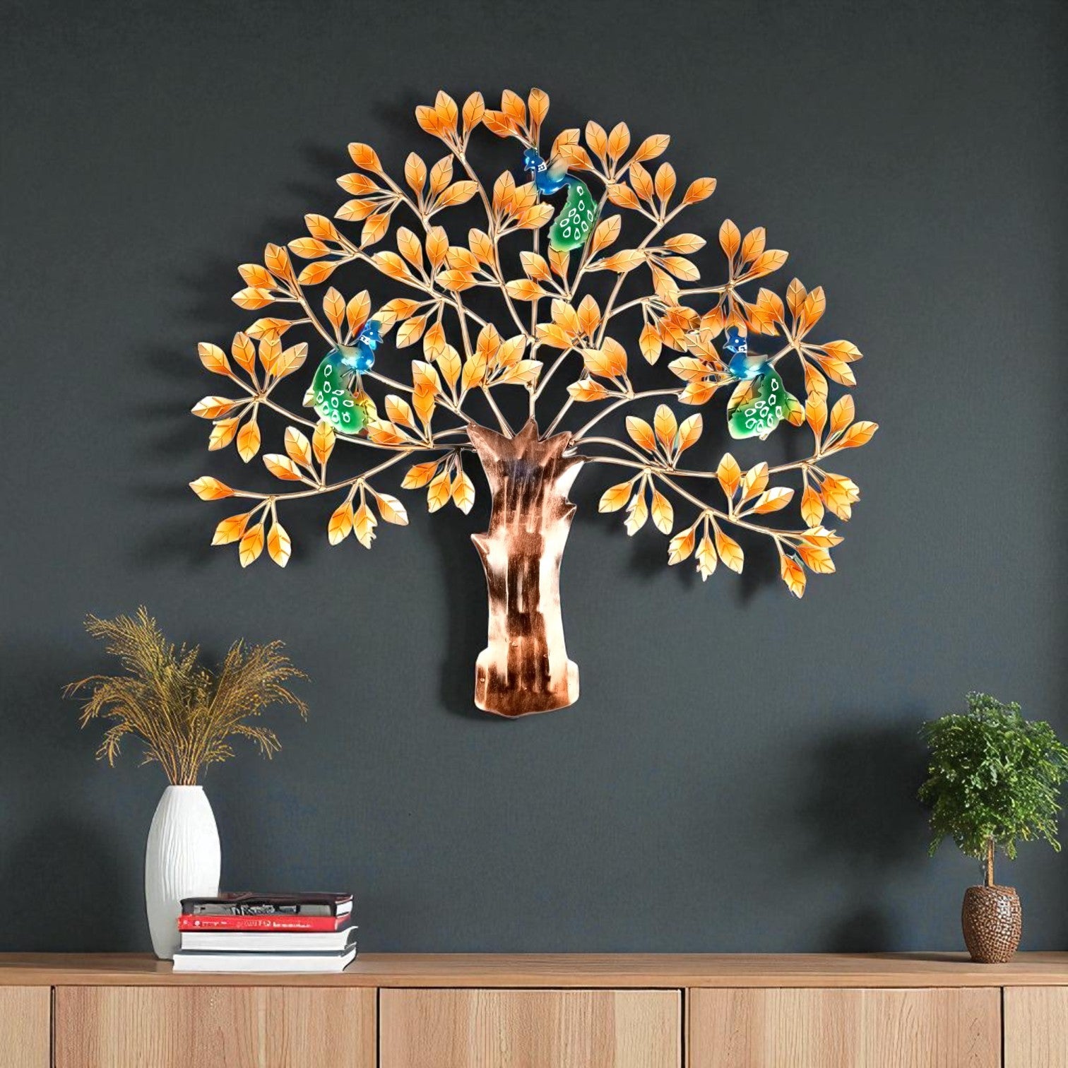 Tree Wall Hanging for Home Decor | Decorative Wall Art Showpiece for Living Room, Bedroom & Office | Traditional & Modern Home Decoration - 29 Inch - Apkamart