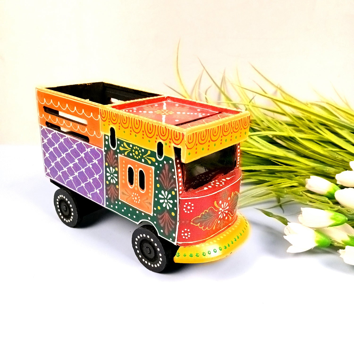 Antique Truck Showpiece -For Table & Home Decor - 9 Inch - Apkamart