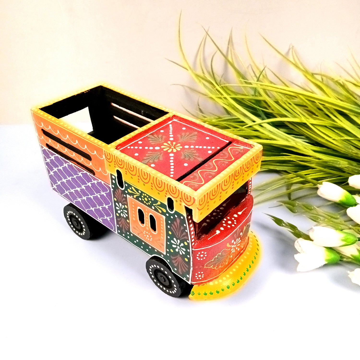 Antique Truck Showpiece -For Table & Home Decor - 9 Inch - Apkamart