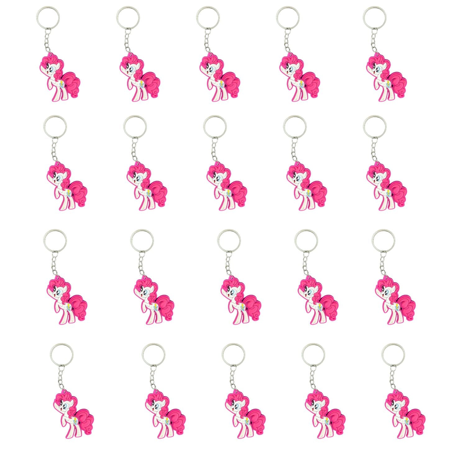 Cute Kids Key Chain | Cartoon Character Bag Charm for School Bags, Keys & Return Gifts | Cartoon Keychain for Kids - Apkamart #Style_Pack Of 20