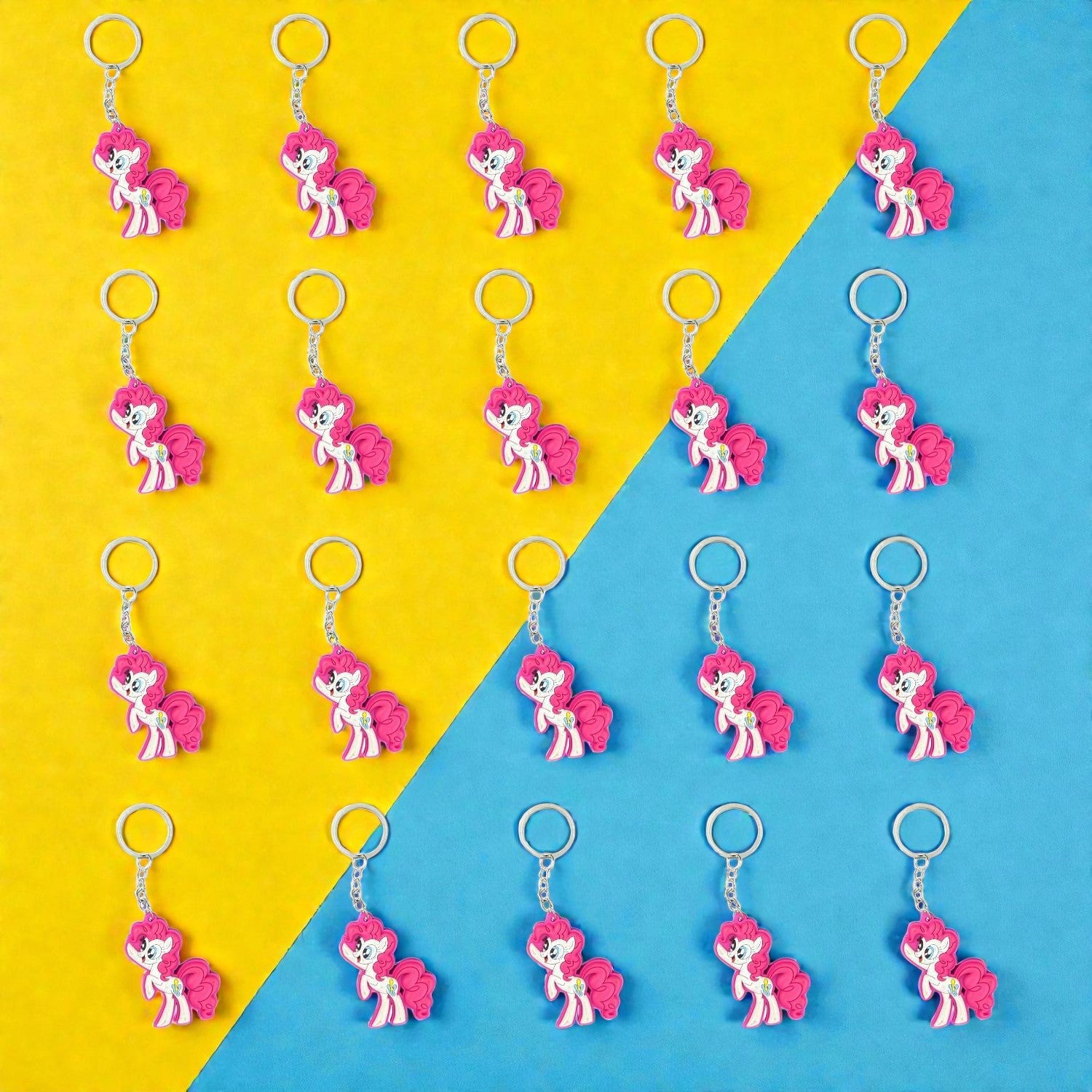 Cute Kids Key Chain | Cartoon Character Bag Charm for School Bags, Keys & Return Gifts | Cartoon Keychain for Kids - Apkamart #Style_Pack Of 20