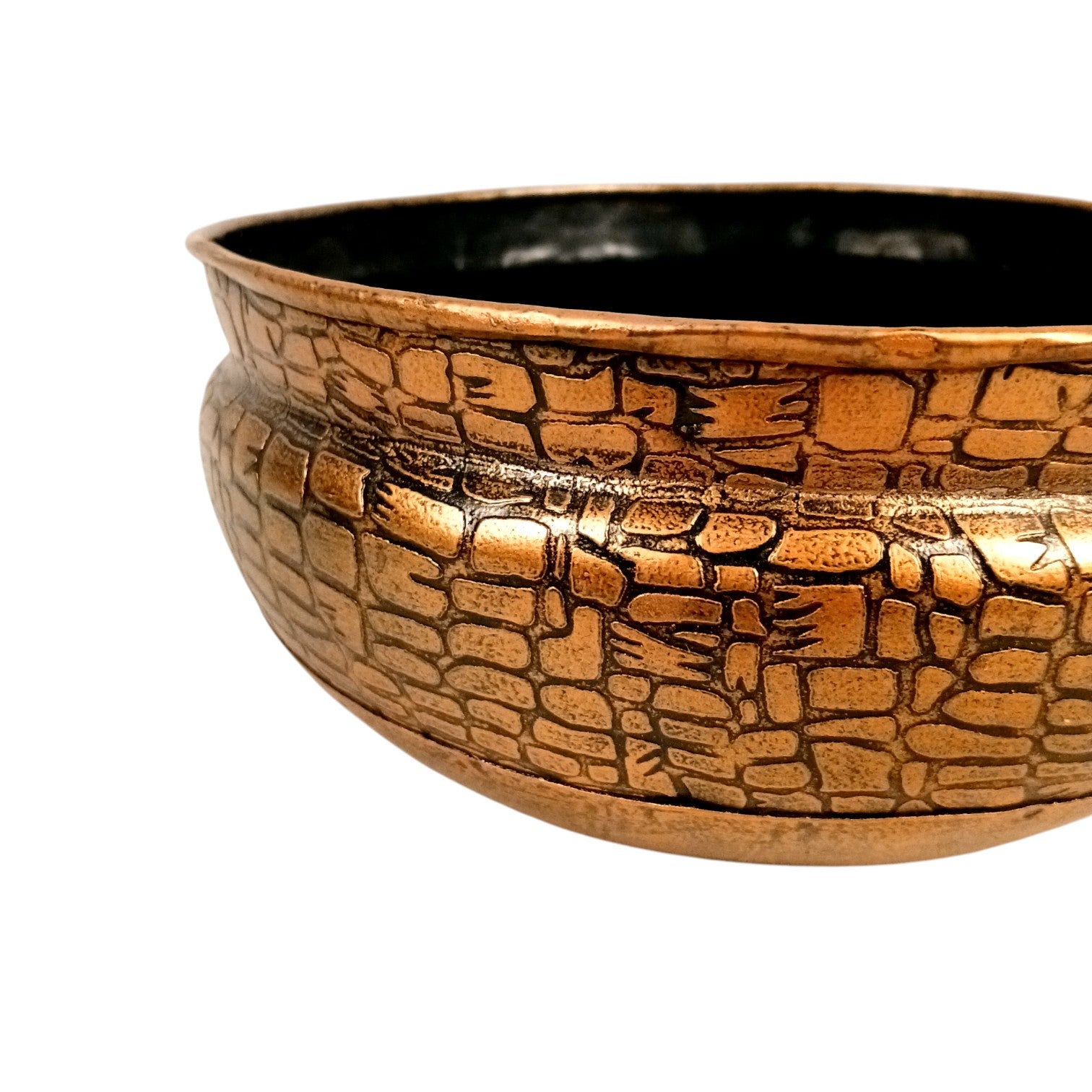 Urli Set | Decorative Basket | Multipurpose Bowl for Fruit, Keys, Jewelry & Home Decor | Handcrafted Metal Urli Bowl Set - 7 Inch (Set Of 2) - Apkamart #Style_Design 1