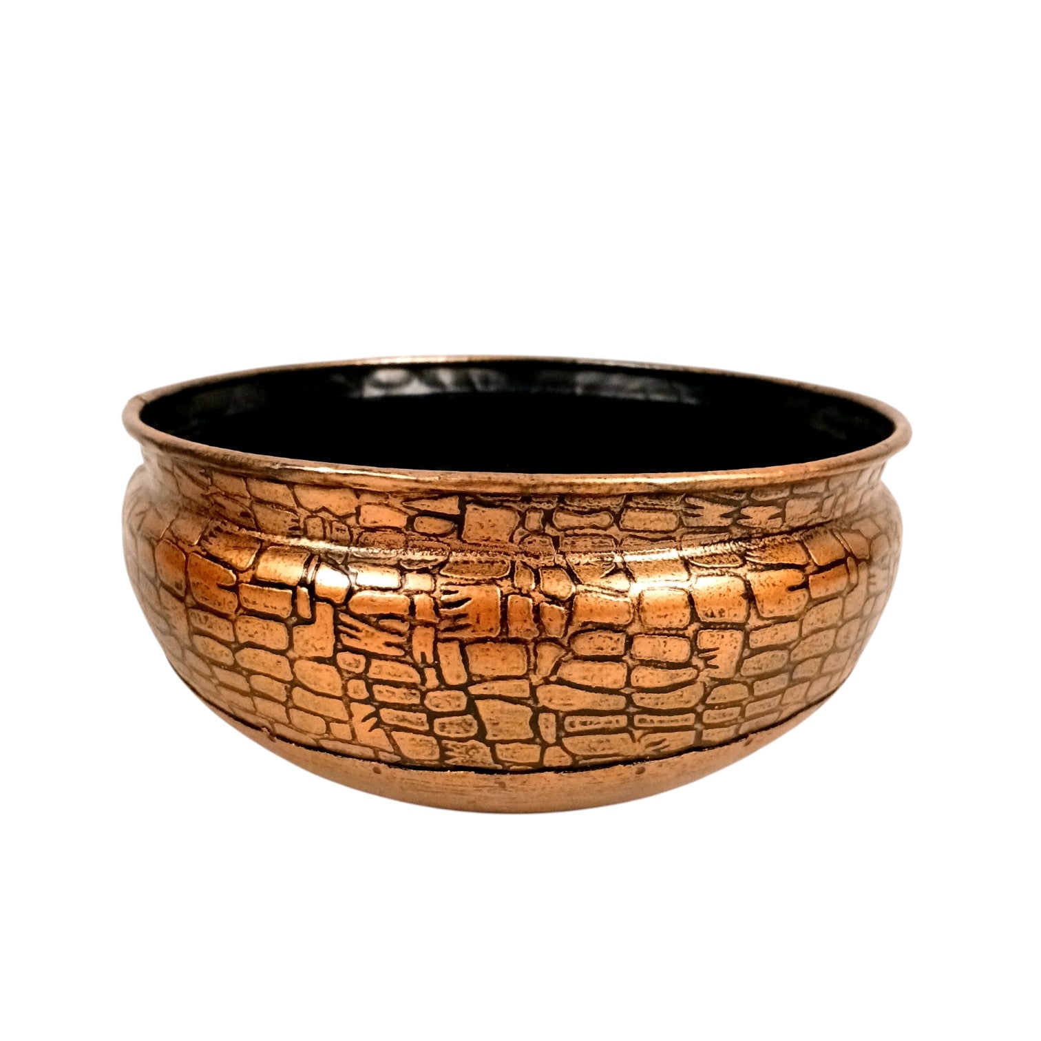 Urli Set | Decorative Basket | Multipurpose Bowl for Fruit, Keys, Jewelry & Home Decor | Handcrafted Metal Urli Bowl Set - 7 Inch (Set Of 2) - Apkamart #Style_Design 1