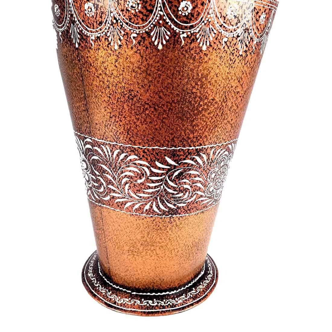 Flower Vase Big | Flower Pot for Corners | Floor Vase - For Home, Living Room, Entrance, Office & Hall Decoration | House Warming & Festival Gift - 21 Inch