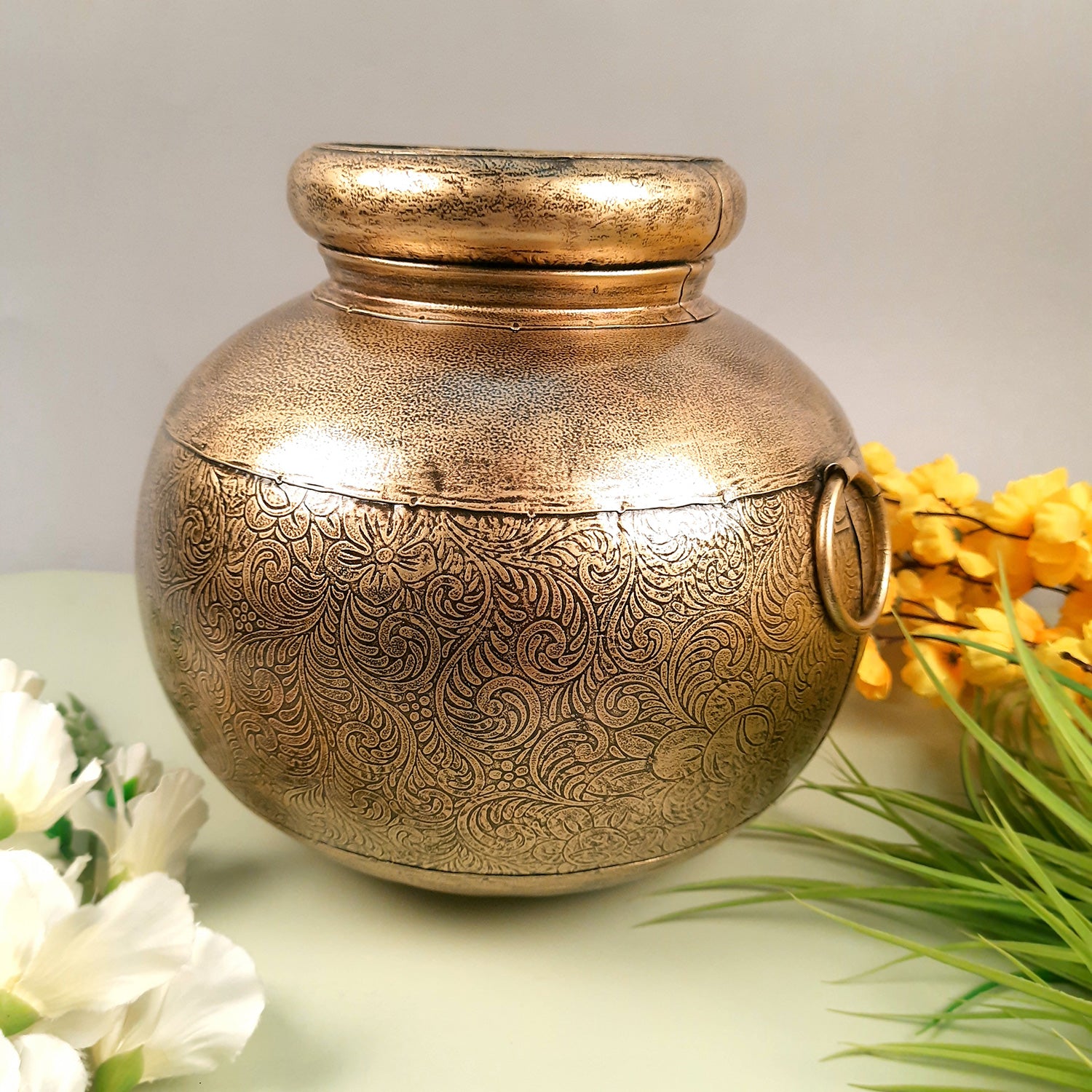 Flower Vase - Pitcher Design | Pots for Flowers - For Tabletop, Living Room, Home & Office Decor | Corner Decoration | Vases for Gifts - 12 Inch - Apkamart #Siz_12 Inch