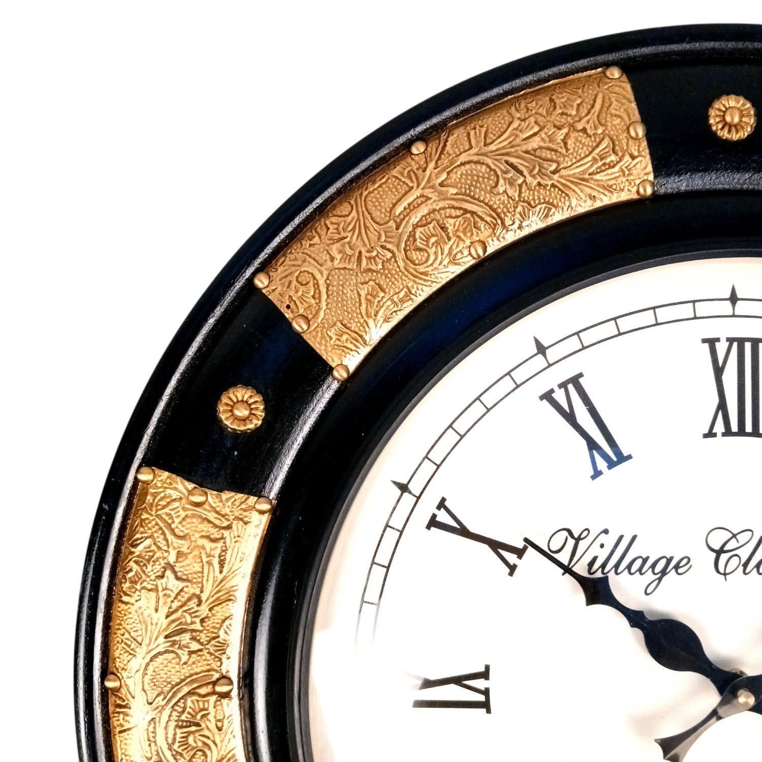 Vintage Wall Clock for Home Decor | Premium Handcrafted Wall Clock Showpiece | Living Room & Bedroom Decor | Festive, Anniversary & Birthday Gift - 18 Inch - Apkamart