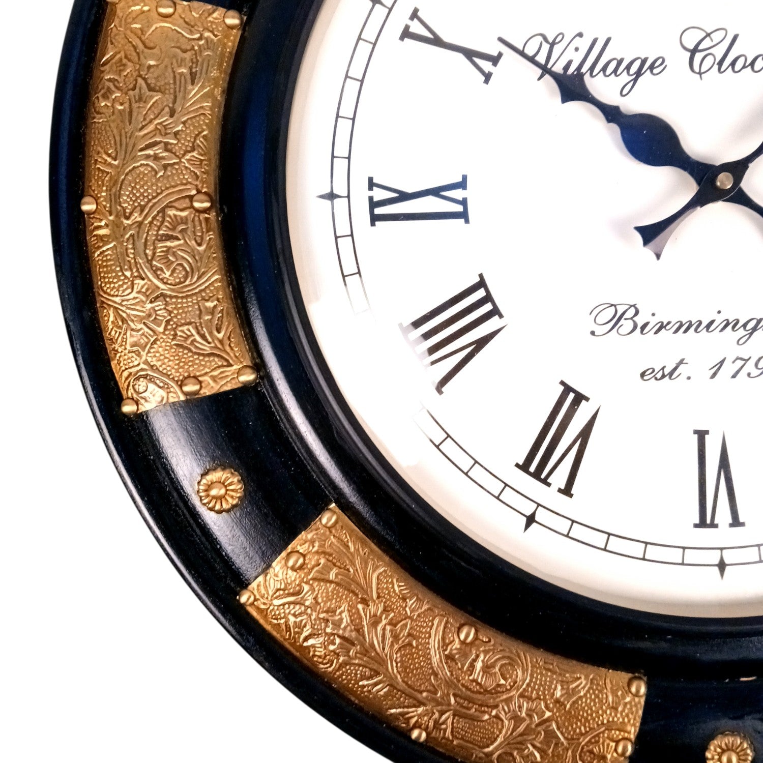 Vintage Wall Clock for Home Decor | Premium Handcrafted Wall Clock Showpiece | Living Room & Bedroom Decor | Festive, Anniversary & Birthday Gift - 18 Inch - Apkamart