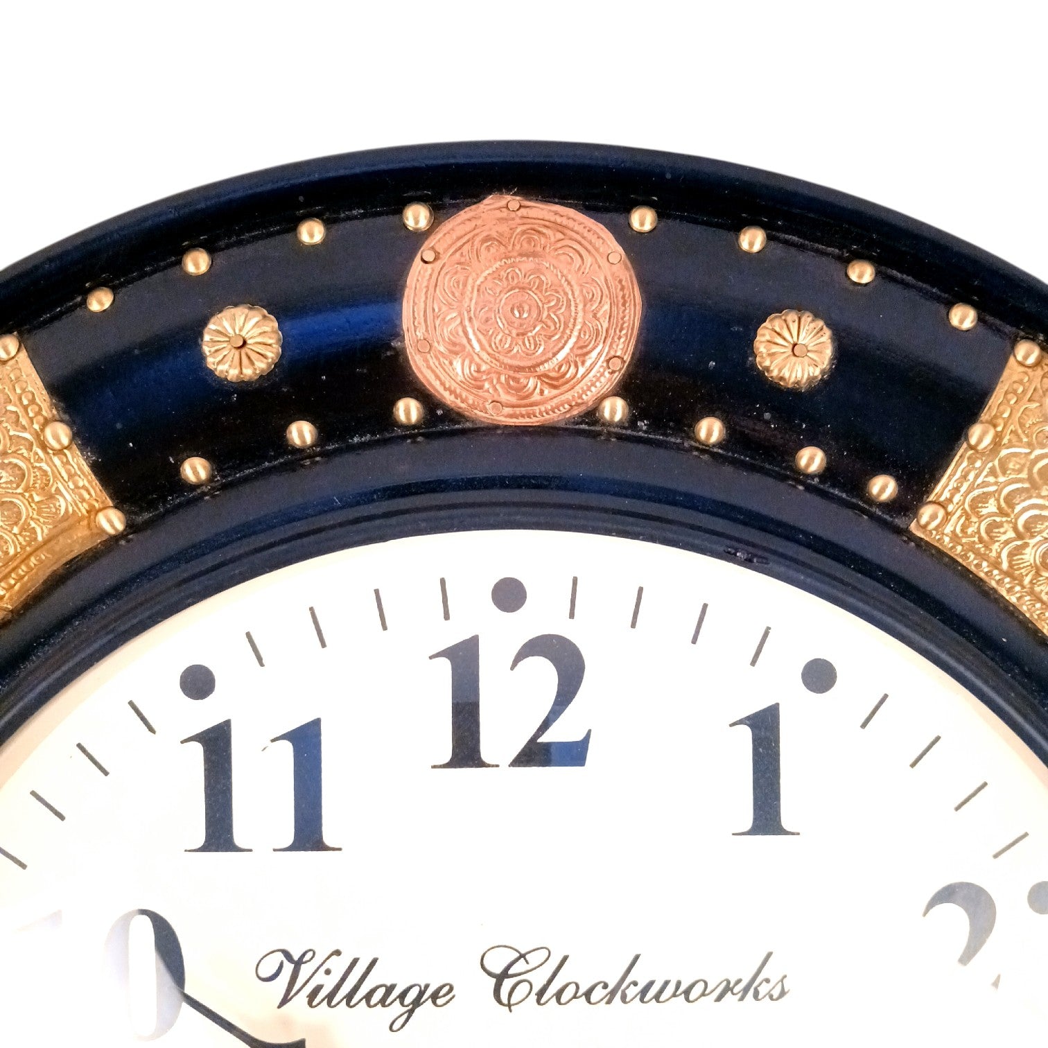 Round Wall Clock | Analog Designer Wall Clock for Home Decor Living Room Bedroom Office | Decorative Large Wall Clock | Stylish Gift for Housewarming & Wedding - 18 Inch - Apkamart