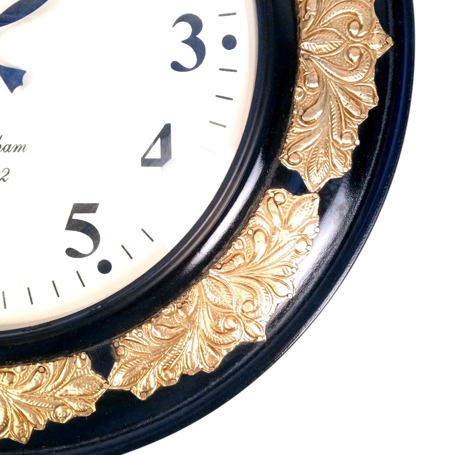 Designer Wall Clock for Living Room Bedroom & Office | Analog Decorative Wall Clock | Modern Home Decor Wooden Clock | Easy Read Display | Housewarming Gift - 18 Inch - Apkamart