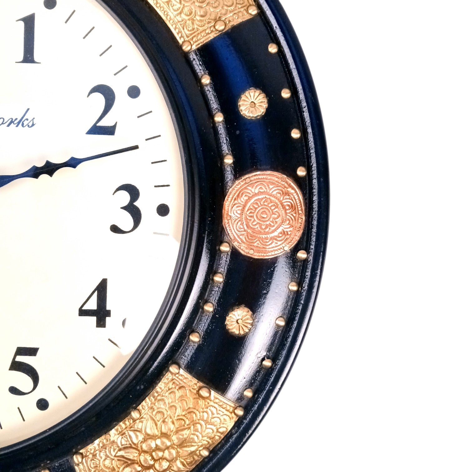 Round Wall Clock | Analog Designer Wall Clock for Home Decor Living Room Bedroom Office | Decorative Large Wall Clock | Stylish Gift for Housewarming & Wedding - 18 Inch - Apkamart