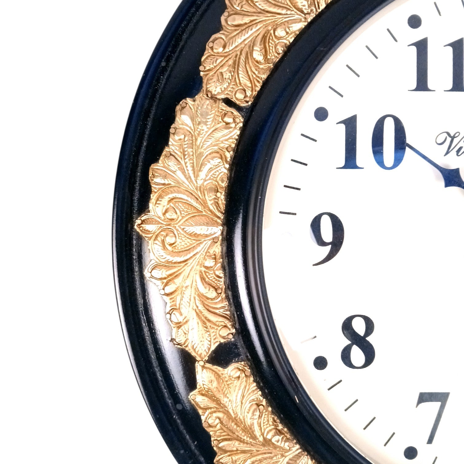 Designer Wall Clock for Living Room Bedroom & Office | Analog Decorative Wall Clock | Modern Home Decor Wooden Clock | Easy Read Display | Housewarming Gift - 18 Inch - Apkamart