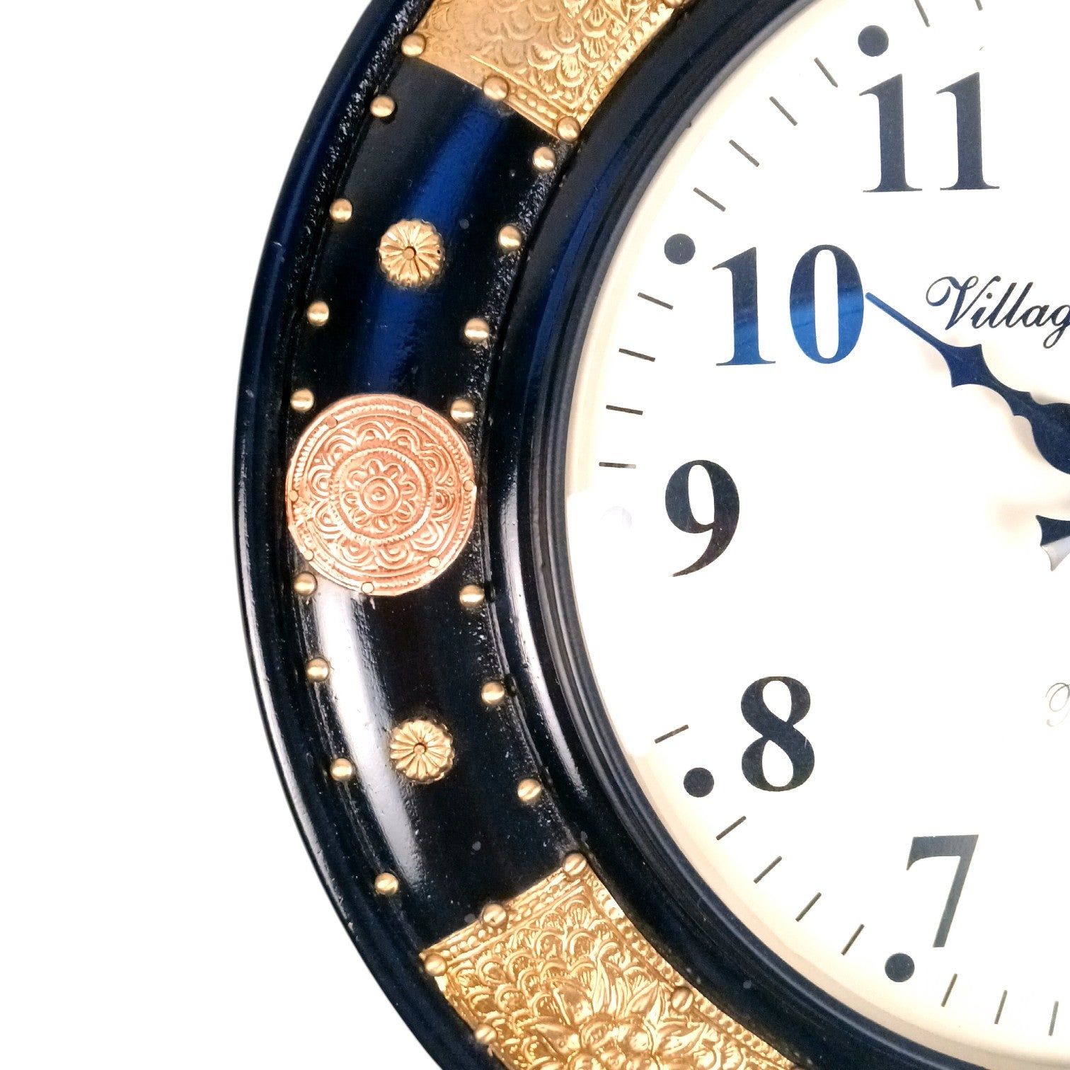 Round Wall Clock | Analog Designer Wall Clock for Home Decor Living Room Bedroom Office | Decorative Large Wall Clock | Stylish Gift for Housewarming & Wedding - 18 Inch - Apkamart