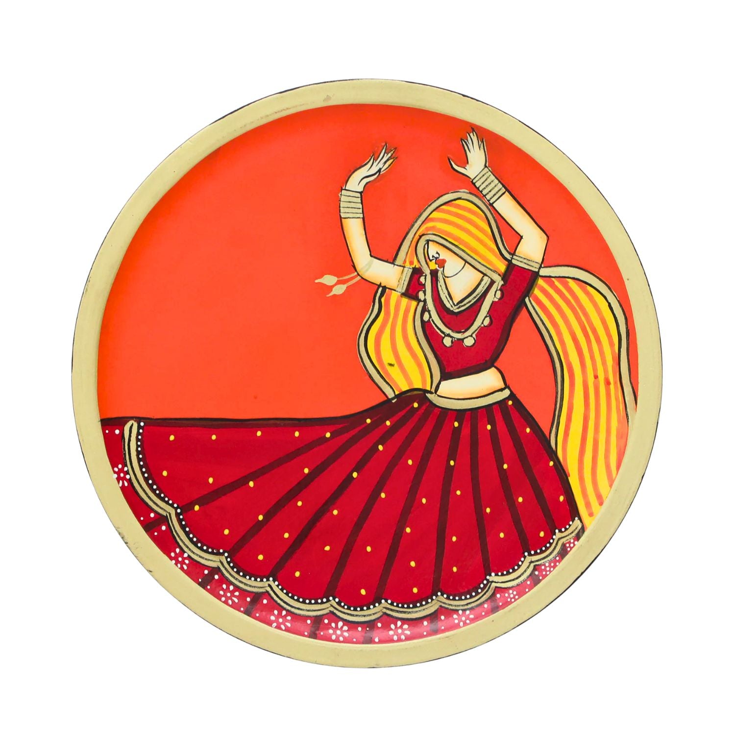 Wall Plate | Wooden Wall Hanging Plates - Bani Thani Lady Wall Art - For Home Decor, Living Room, Bedroom, Office | Gift for Wedding, Housewarming, Festivals - 12 Inch - Apkamart #Style_Design 2