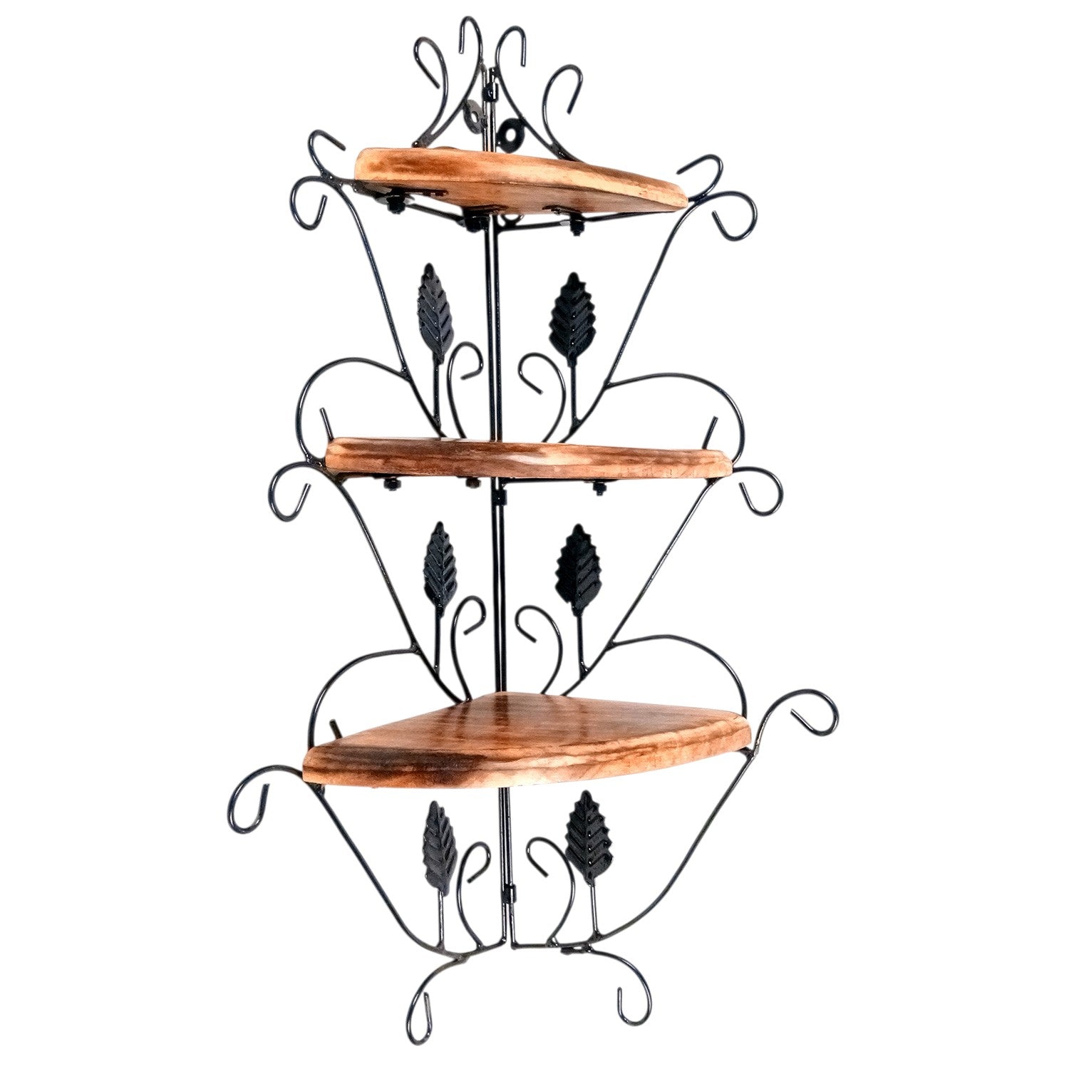 Wall Shelf Stand 3 Shelf| Floating Shelves Hanging For Keeping Showpieces, Small Plants, Tea Lights | Wooden Wall Brackets - For Home, Living Room, Wall Decor & Gifts - 25 Inch - Apkamart