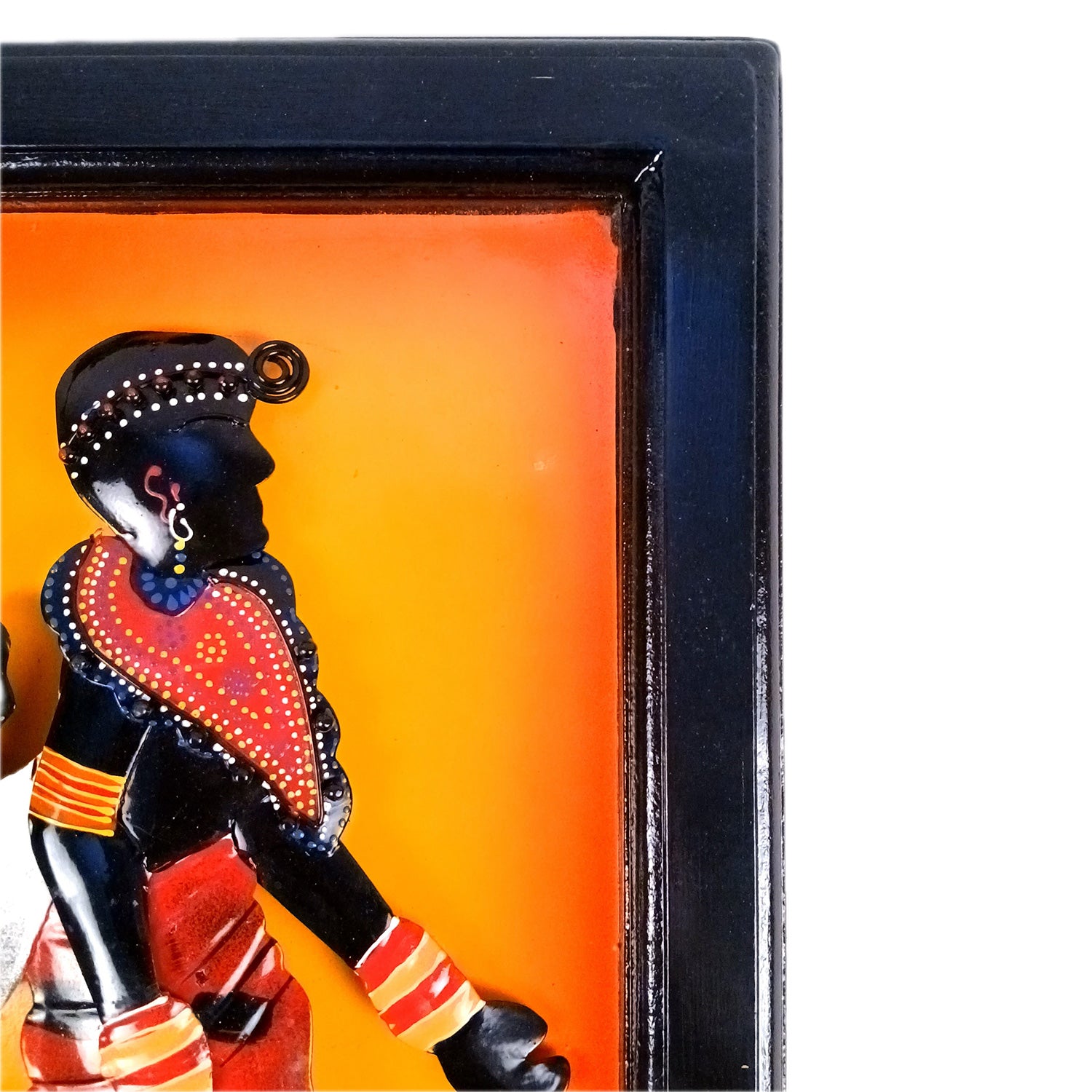 Tribal Women With Baby Wall Hanging | Wall Mount Showpiece | Metal Wall Art - For Home, Living Room, Bedroom, Drawing Room Decor & Gifts - 16 Inch - Apkamart #Style_Design 1