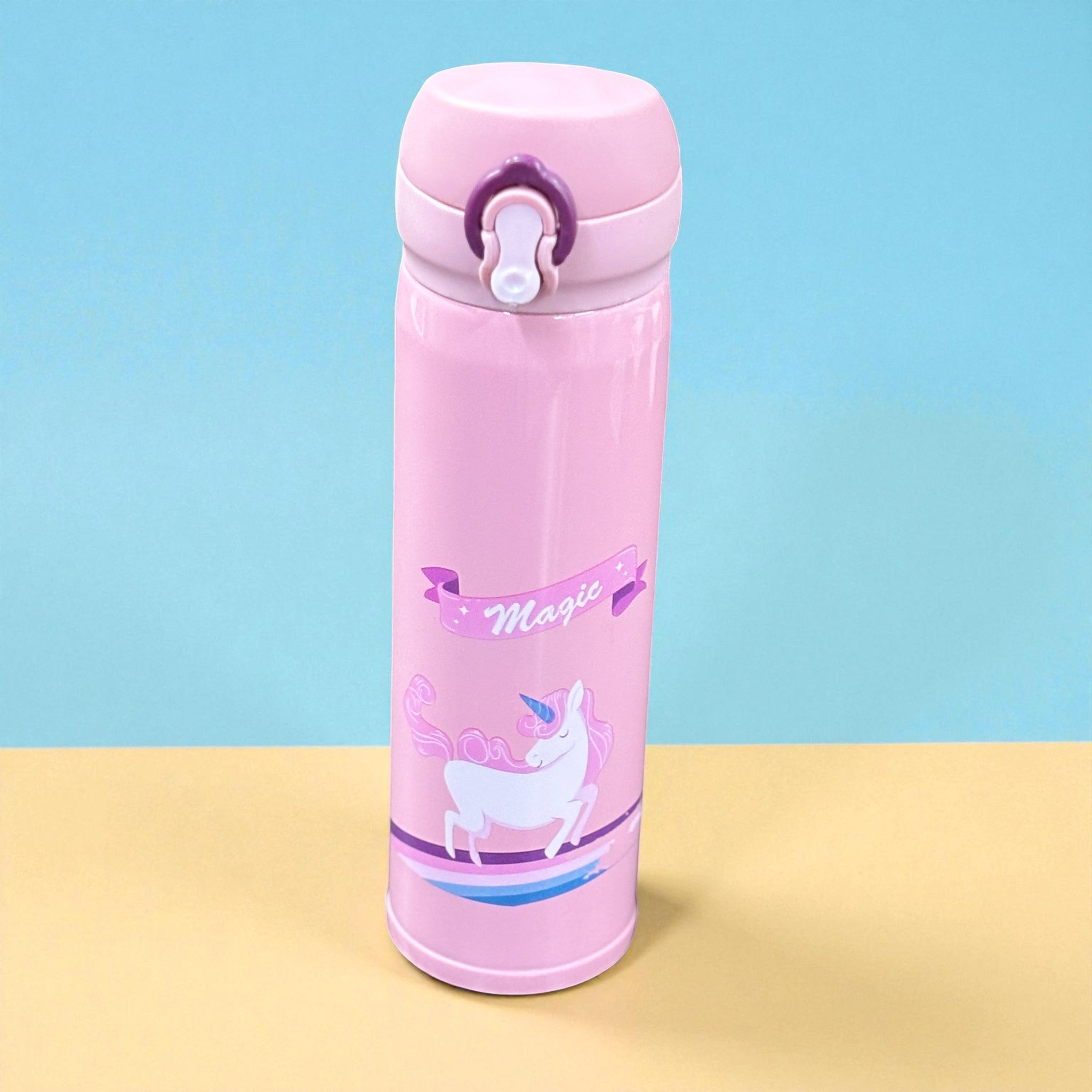 Kids Water Bottle | Bottle for Girls & Boys | Leakproof, Durable & BPA-Free | Kids School Water Bottle with Handle | Cartoon Design Plastic Bottle for Travel - ml - Apkamart