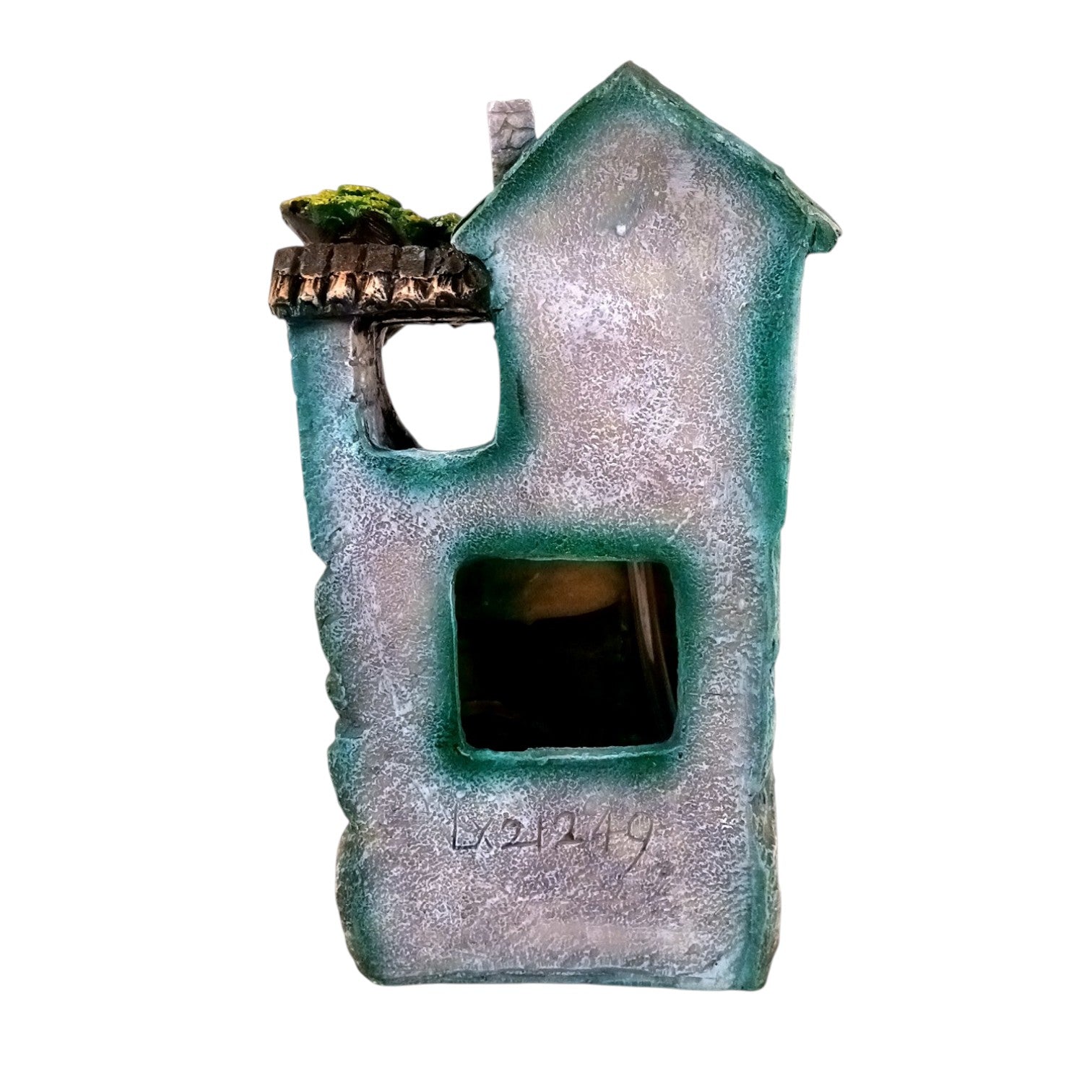 Table Top Water Fountain | Indoor Fountains with LED Lights - 3 Steps Hut Shape Waterfall - For Vastu, Table, Office, Home - Housewarming And Anniversary Gift - 13 Inch - Apkamart