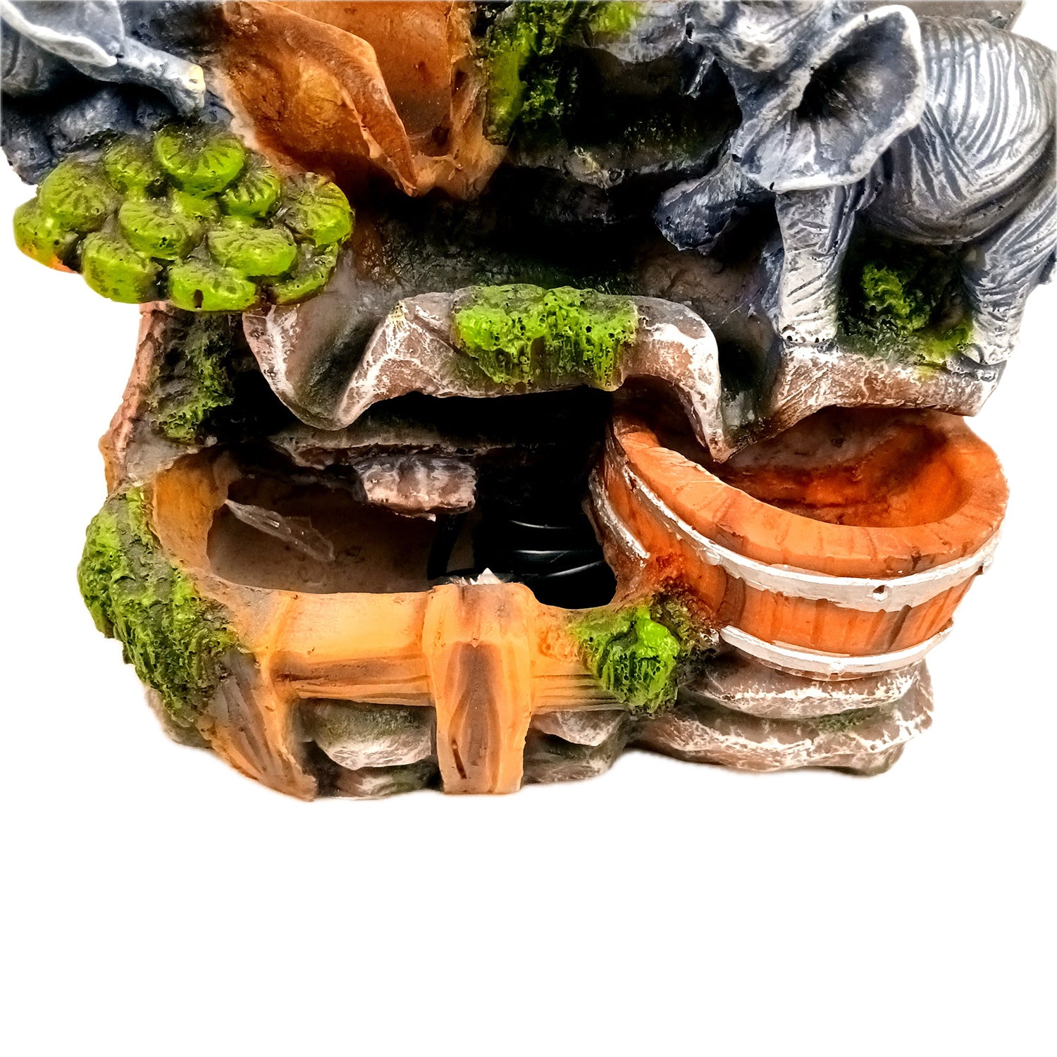 Table Water Fountain | Indoor Fountains with LED Lights Waterfall - For Vastu, Table, Office, Living Room, Home Decor & Gifts | Wedding & House Warming Gift - 10 Inch - Apkamart #Style_Design 1