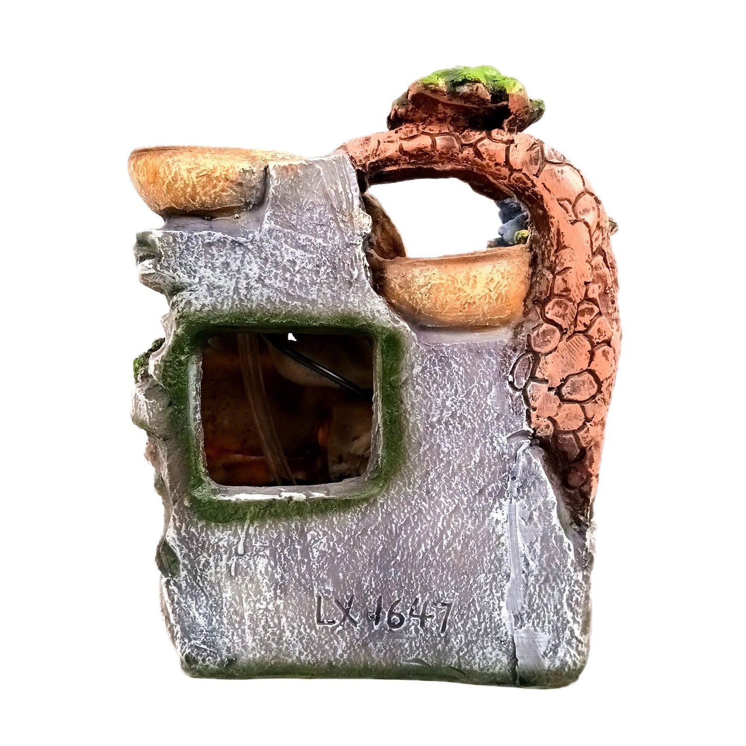 Table Water Fountain | Indoor Fountains with LED Lights Waterfall - For Vastu, Table, Office, Living Room, Home Decor & Gifts | Wedding & House Warming Gift - 10 Inch - Apkamart #Style_Design 1