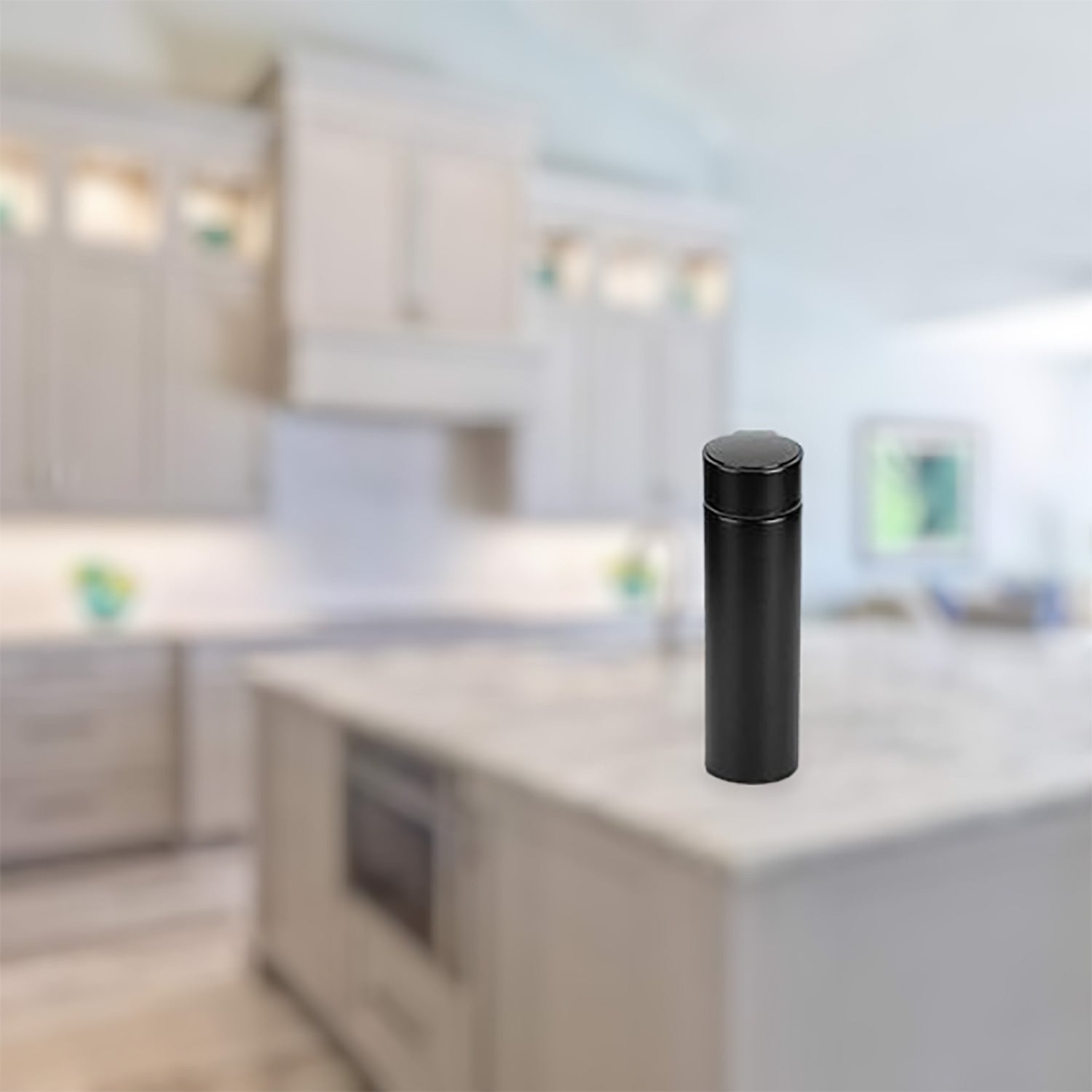 Black Stainless Steel Water Bottle with Temperature Display | Insulated Bottle For Hot and Cold Water - for Kids Birthday & Return Gifts - Apkamart