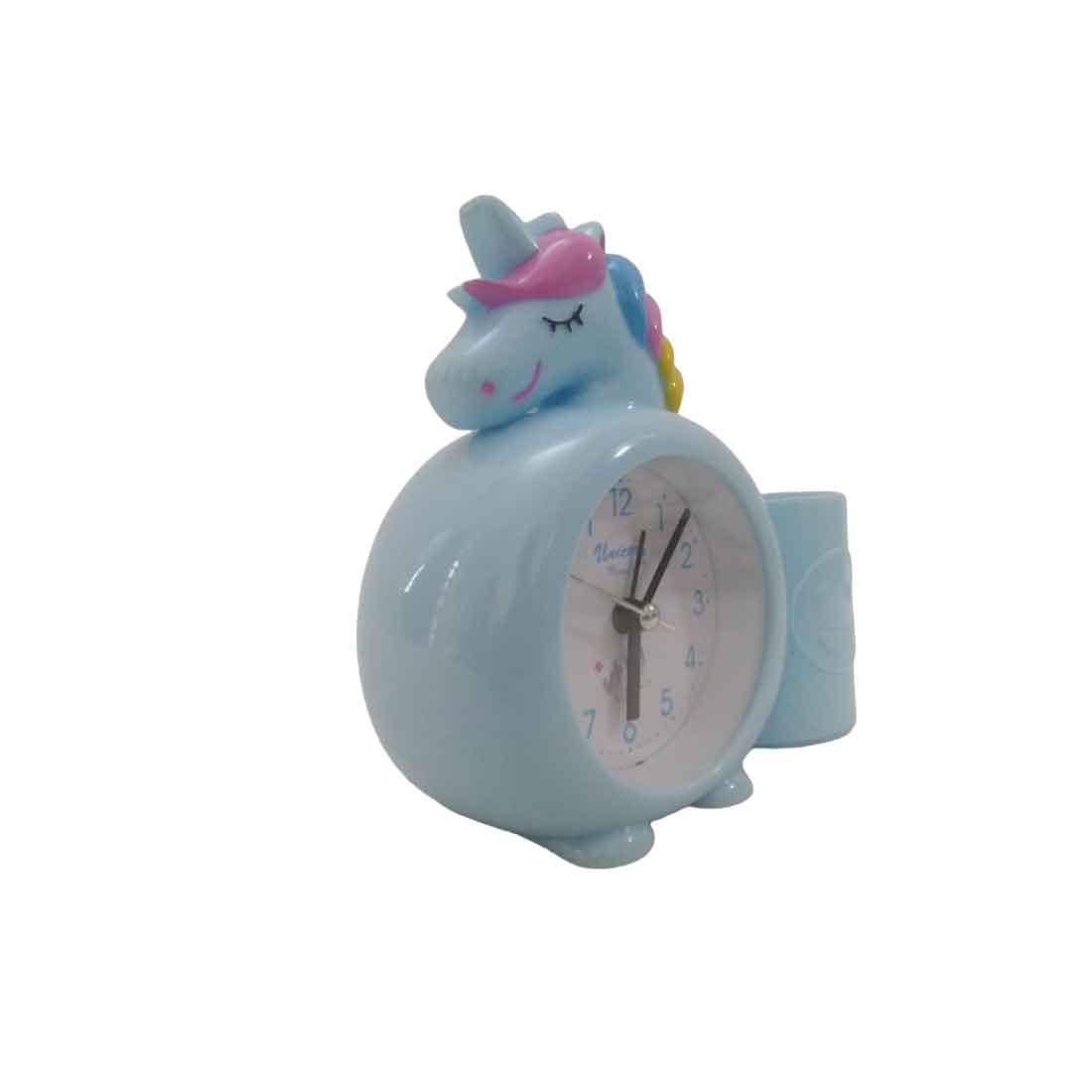 Kids Alarm Clock with Pen Pencil Stand | Unicorn Design Table Alarm Clock - For Kids Room Decor & Birthday Gift - Apkamart
