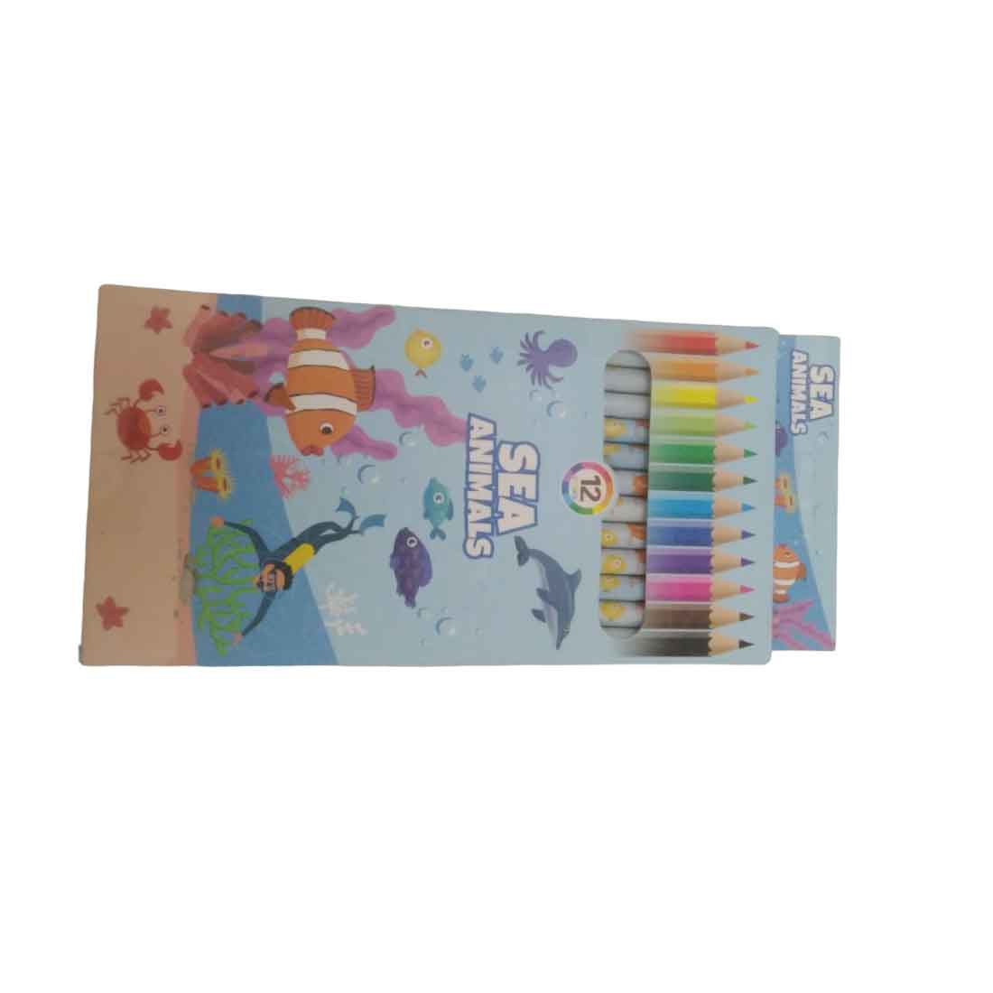 Unicorn Color Pencils- For Kids, School & Birthday Return Gift (Pack of 6) & (Pack of 10) - Apkamart