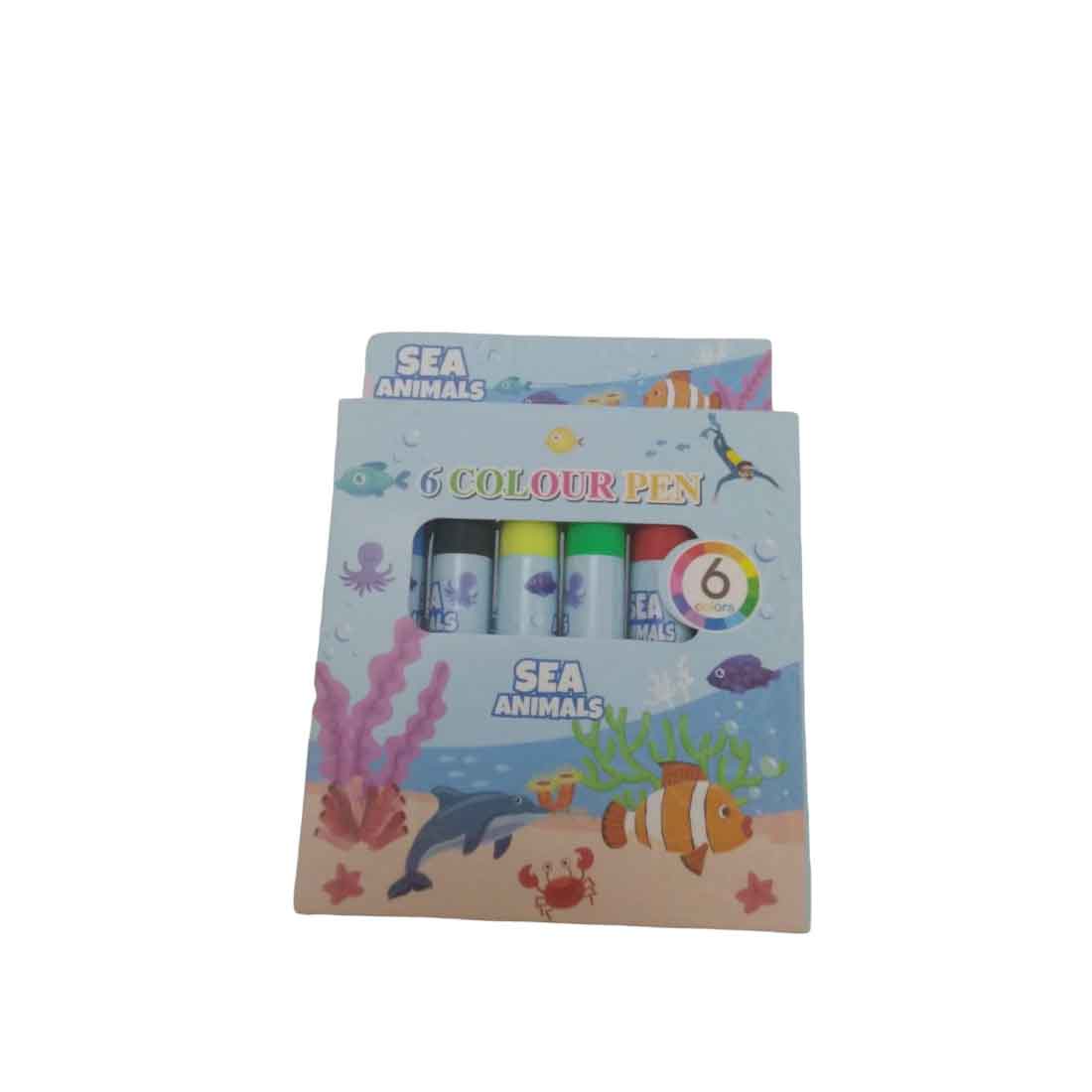 Kids Mini Sketch Pen | Coloring Pen - For Kids, School & Birthday Return Gift (Pack of 10) - Apkamart